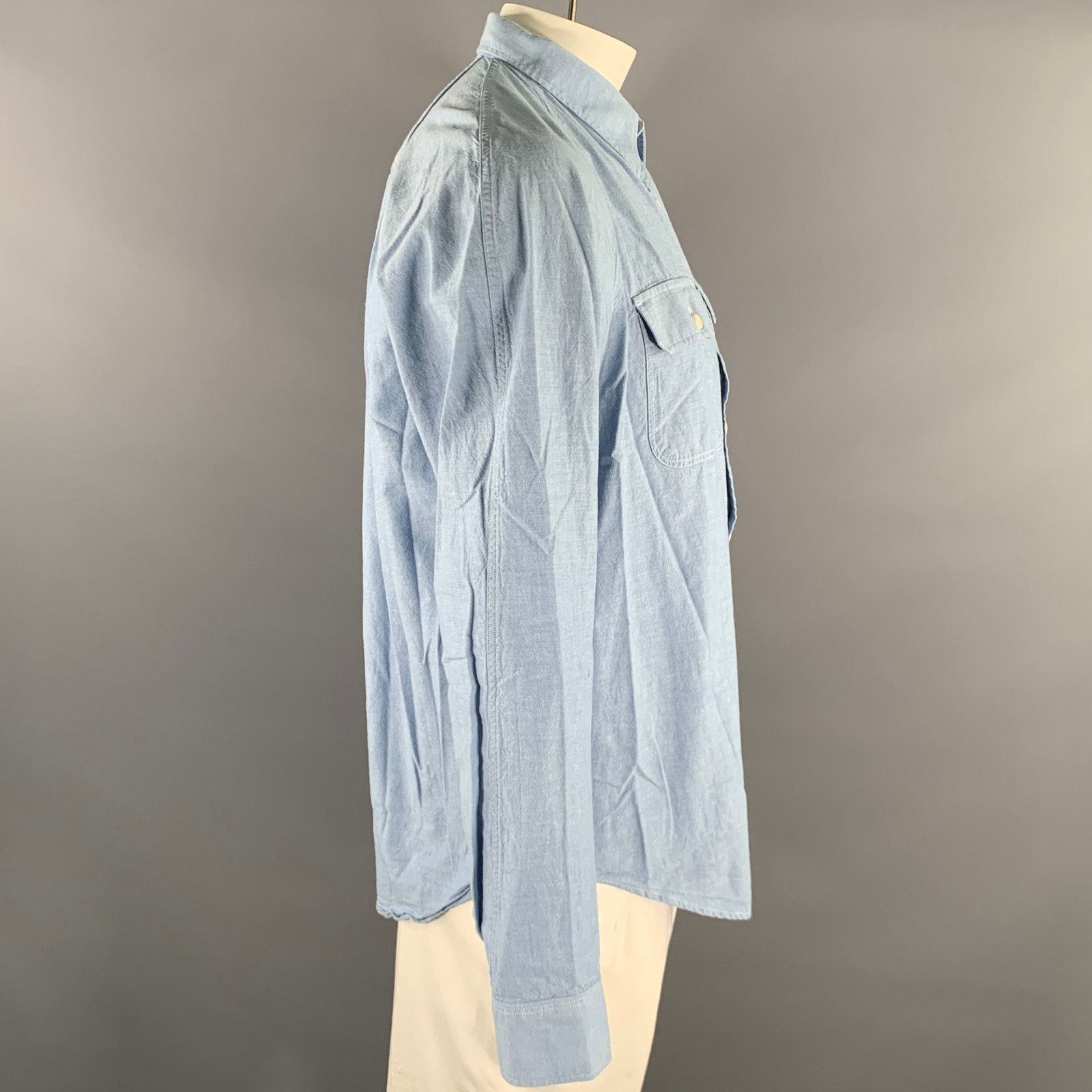 Other HEIMAT Size L Blue Heather Raglan Long Sleeve Shirt Size US L / EU 52-54 / 3 - 3 Thumbnail