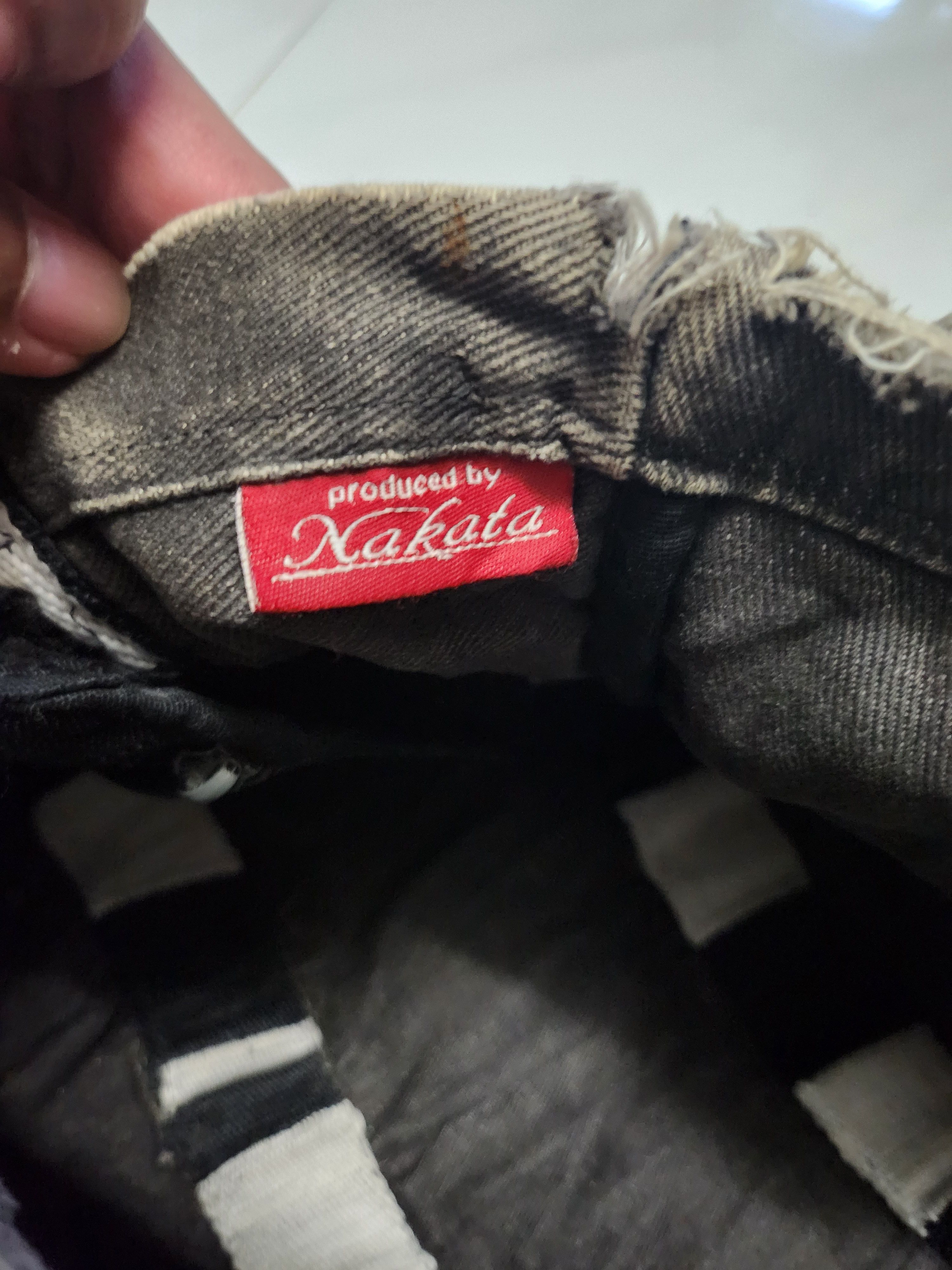 Designer × Porter Vtg Distress Denim Porter x Nakata Tote Bag Size ONE SIZE - 7 Thumbnail