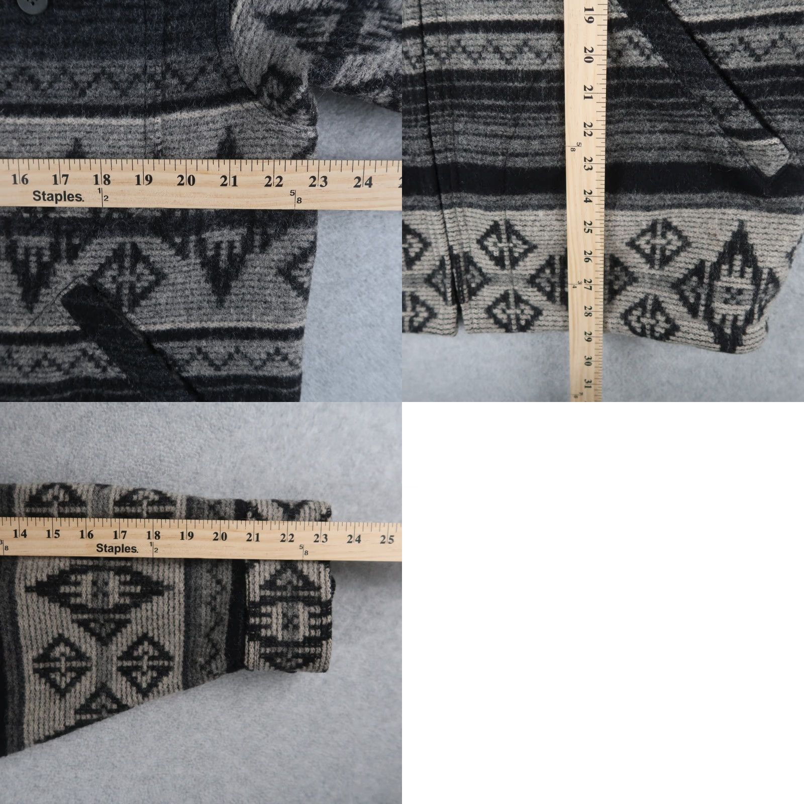 Vintage VINTAGE Woolrich Jacket Wool Aztec Southwestern Grey Men’s S USA Made Jacket Size US S / EU 44-46 / 1 - 8 Thumbnail