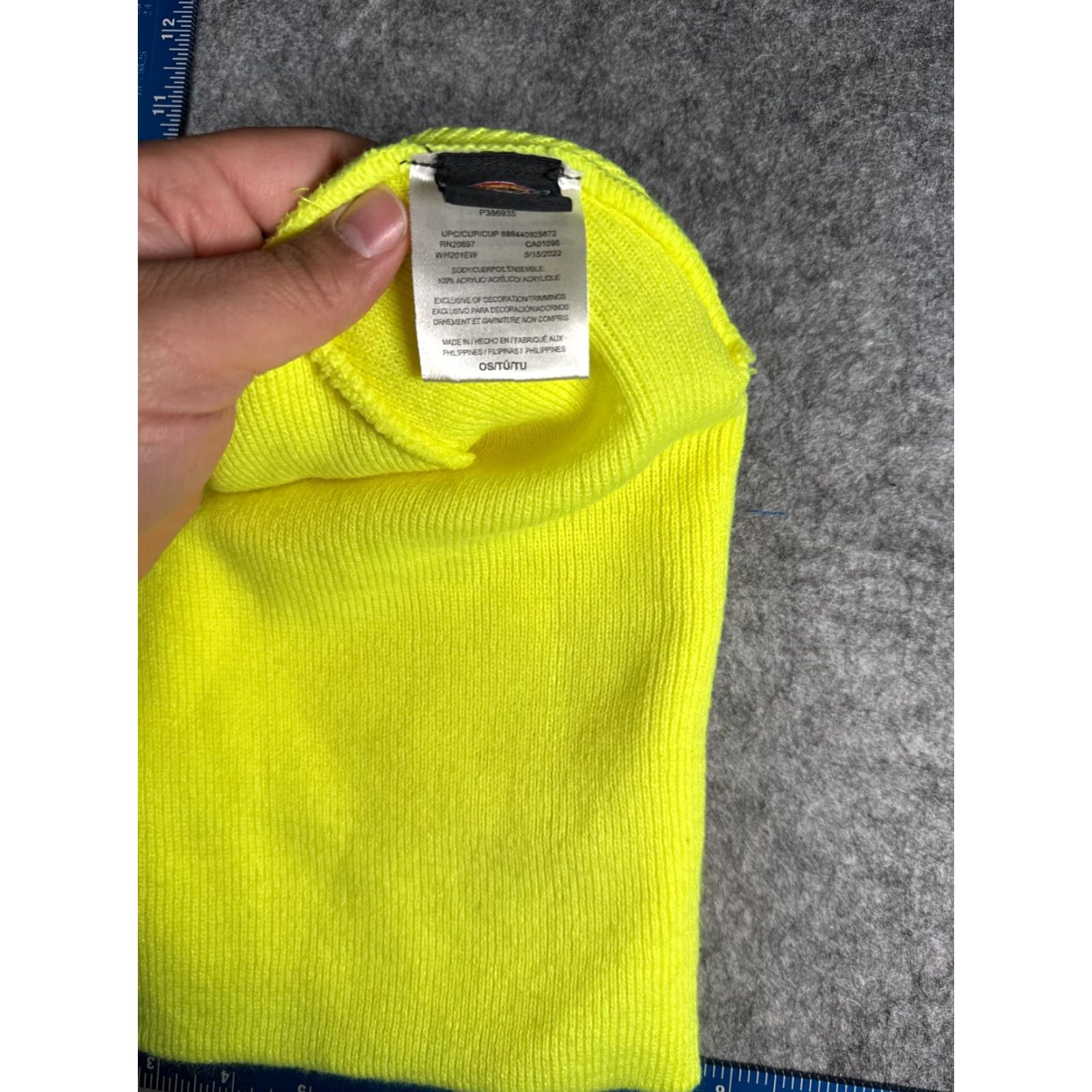 Dickies Dickies Beanie One Size Adult Yellow Knit 100% Acrylic Snow Ski Workwear Casual, Winter Mens Beanie Size ONE SIZE - 6 Thumbnail