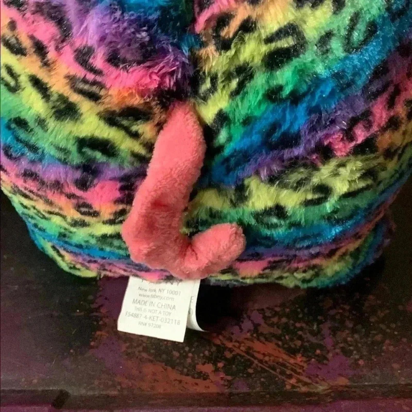 The North Face Ty Rainbow Leopard Plush Toy Size ONE SIZE - 4 Thumbnail