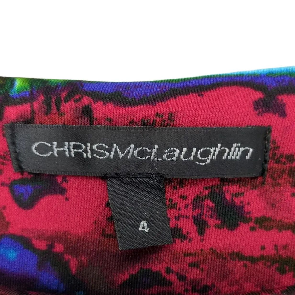 Other Chris McLaughlin Women's 4 Psychedelic Trees Bodycon Dress Size S / US 4 / IT 40 - 3 Thumbnail