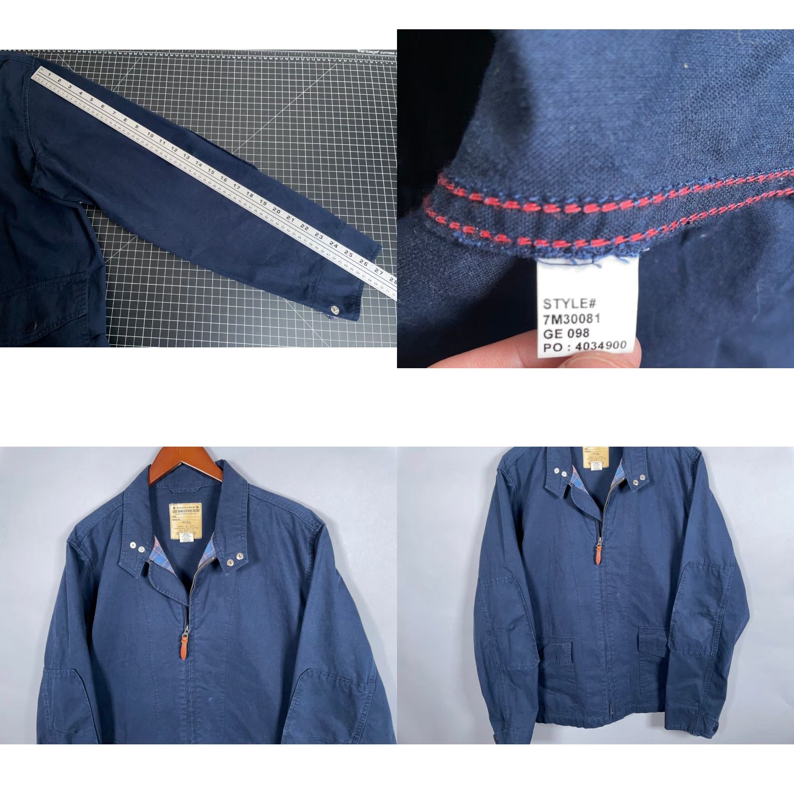 Lucky Brand Lucky Brand Bomber Jacket Adult Large Blue Preppy 90s Mens Size US L / EU 52-54 / 3 - 8 Thumbnail