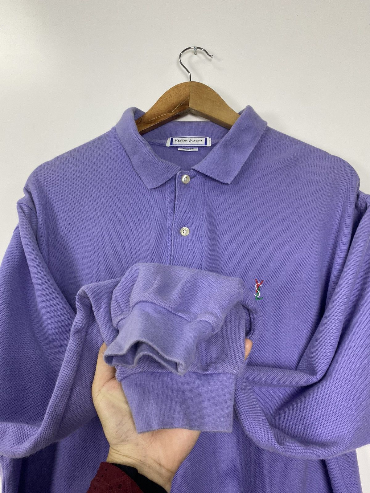 Yves Saint Laurent Vintage 90s Yves Saint Laurent polo Size US L / EU 52-54 / 3 - 9 Thumbnail