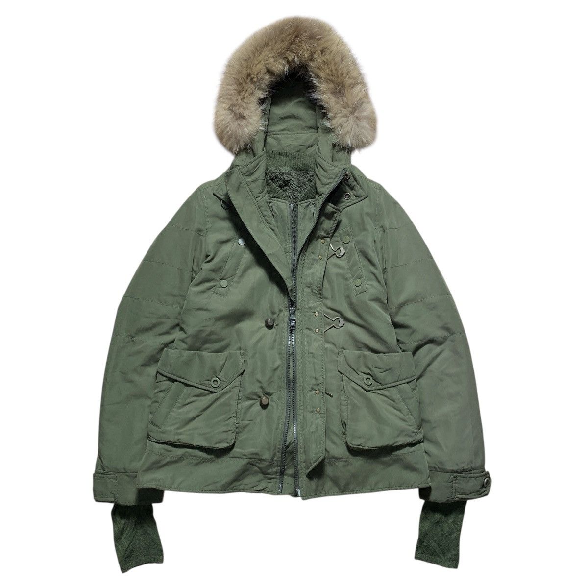 SLY 2000s SLY Fur Military ifsix GOA LGB Style Jacket Size US S / EU 44-46 / 1 - 4 Thumbnail