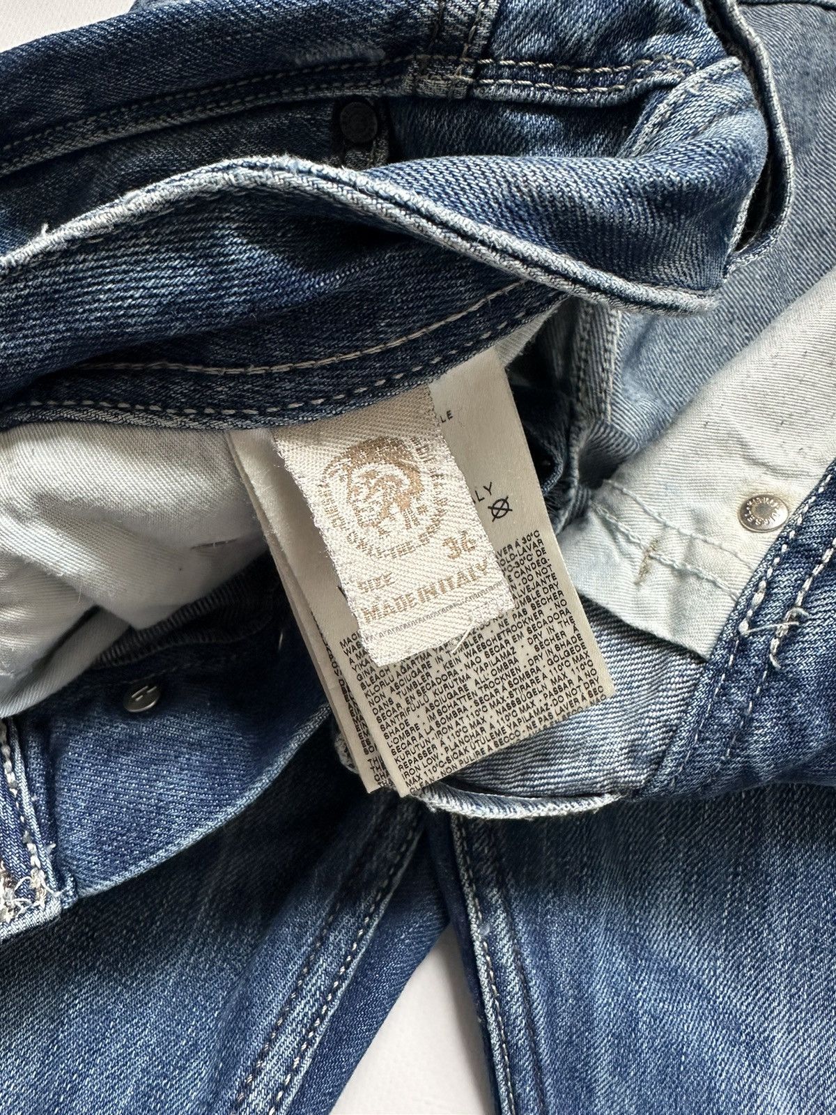 Diesel Y2K Distressed Diesel Jeans Baggy Size US 36 / EU 52 - 7 Thumbnail