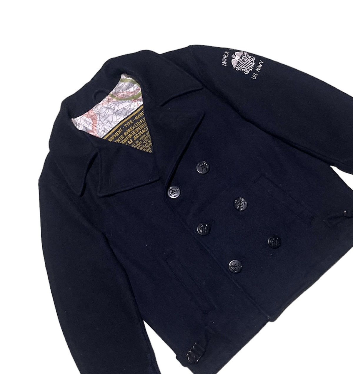 Avirex VINTAGE AVIREX DOUBLE BREASTED WOOL DOUBLE COLLAR JACKET Size US M / EU 48-50 / 2 - 9 Thumbnail