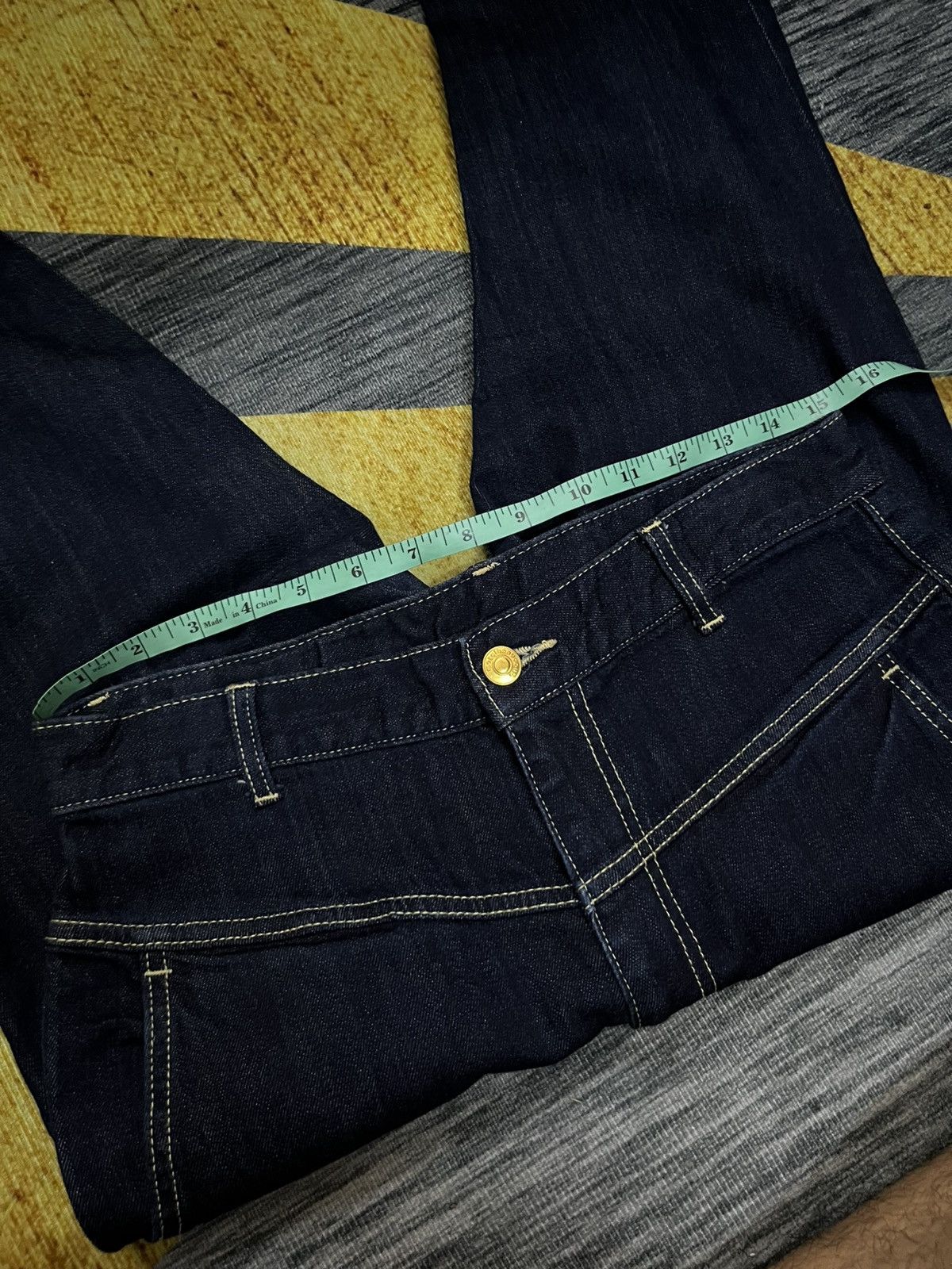 Issey Miyake 2000s mercibeaucoup dark indigo skinny stretch #D3 Size US 29 - 9 Thumbnail