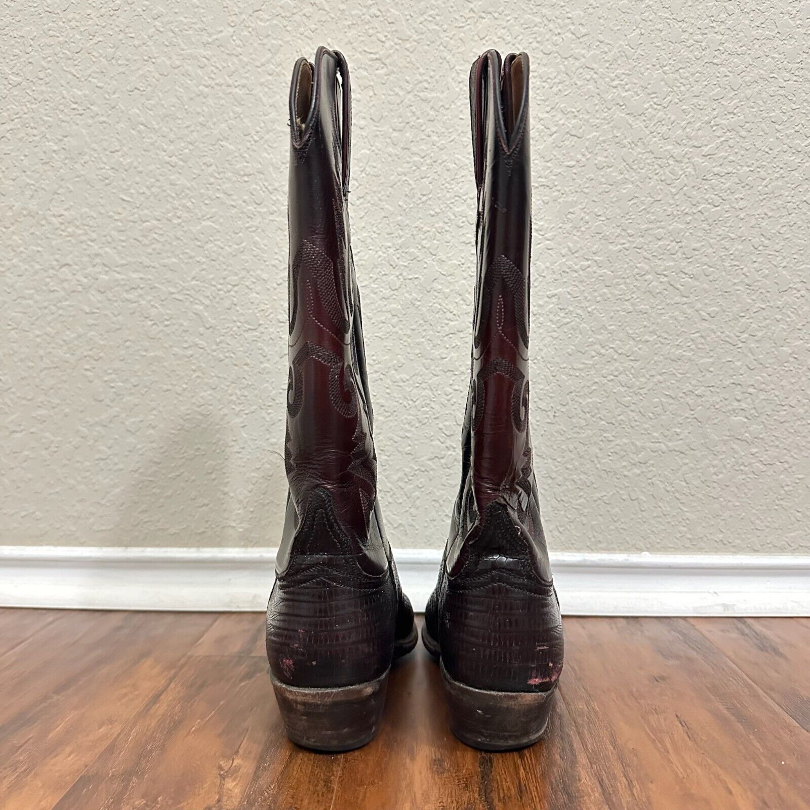 Lucchese LUCCHESE Kip Lizard Boots Leather Pull On Western Cowboy Size US 7 / EU 40 - 6 Thumbnail