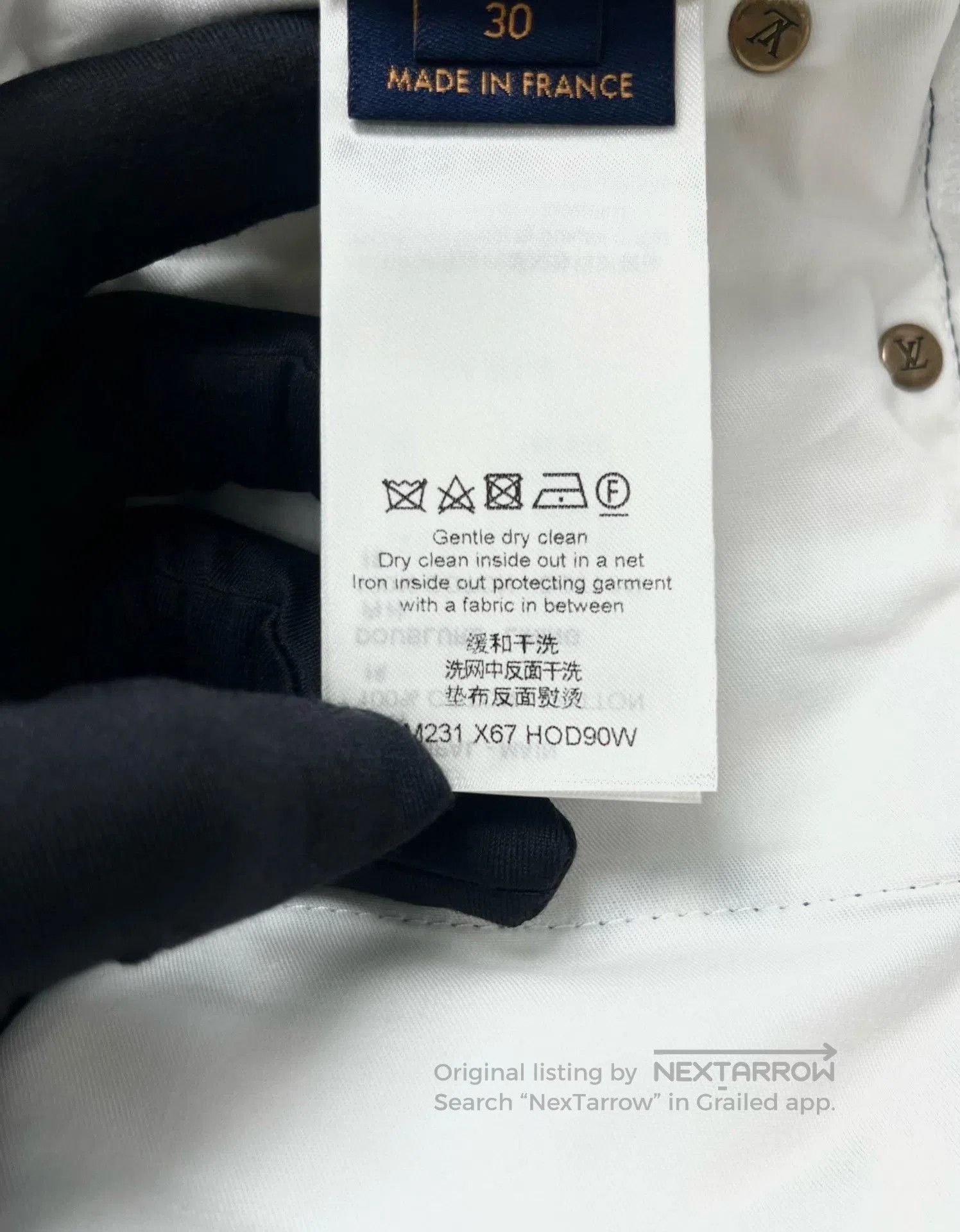 Louis Vuitton Louis Vuitton Ink Print Jeans. Size US 30 / EU 46 - 4 Thumbnail
