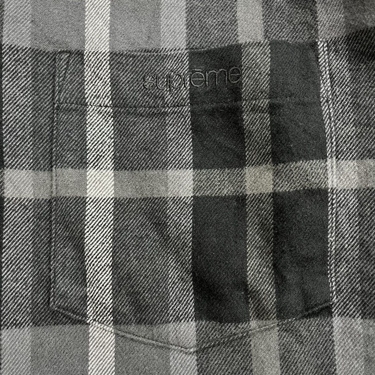 Supreme FW23 Supreme Plaid Black Grey Flannel Shirt Size US S / EU 44-46 / 1 - 6 Thumbnail