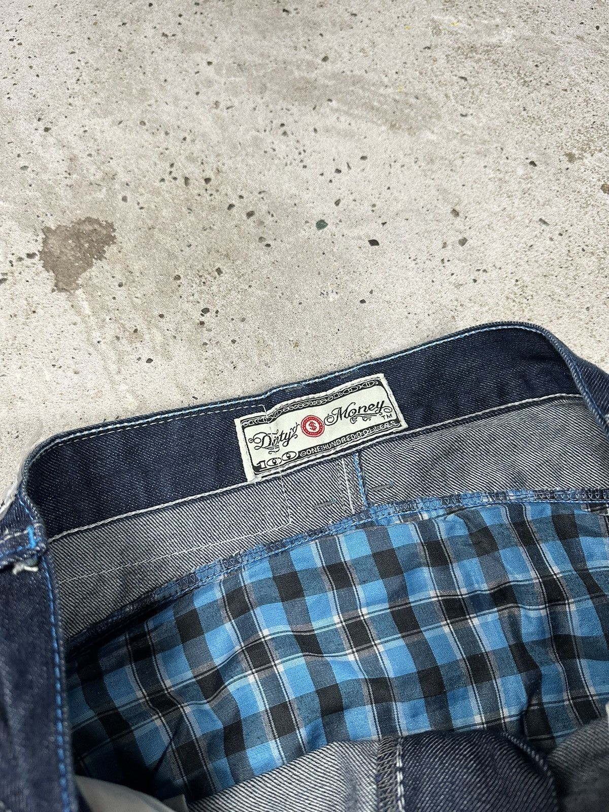 JNCO × Vintage Vintage Y2K Dirty Money Baggy Denim Pants Jeans Size US 34 / EU 50 - 20 Thumbnail