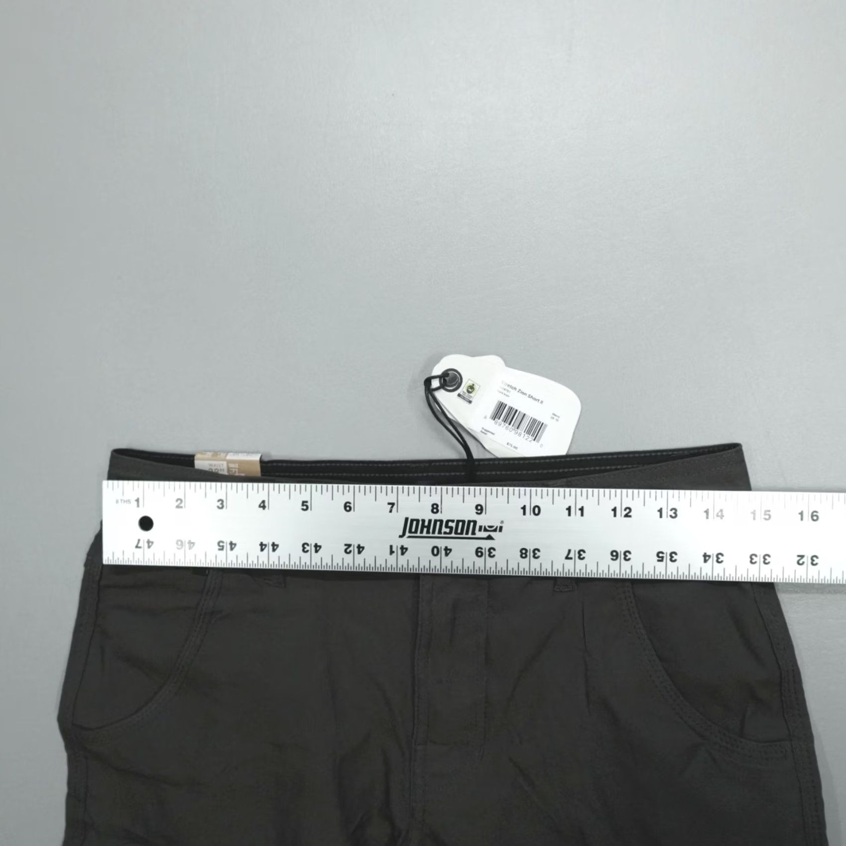 Prana prAna Zion Shorts II Men's 28 10" Inseam Cargo Dark Iron Belted Gray Nylon Spandex Regular Mid Rise Flat Front Pocket Cargo Size US 28 / EU 44 - 5 Thumbnail