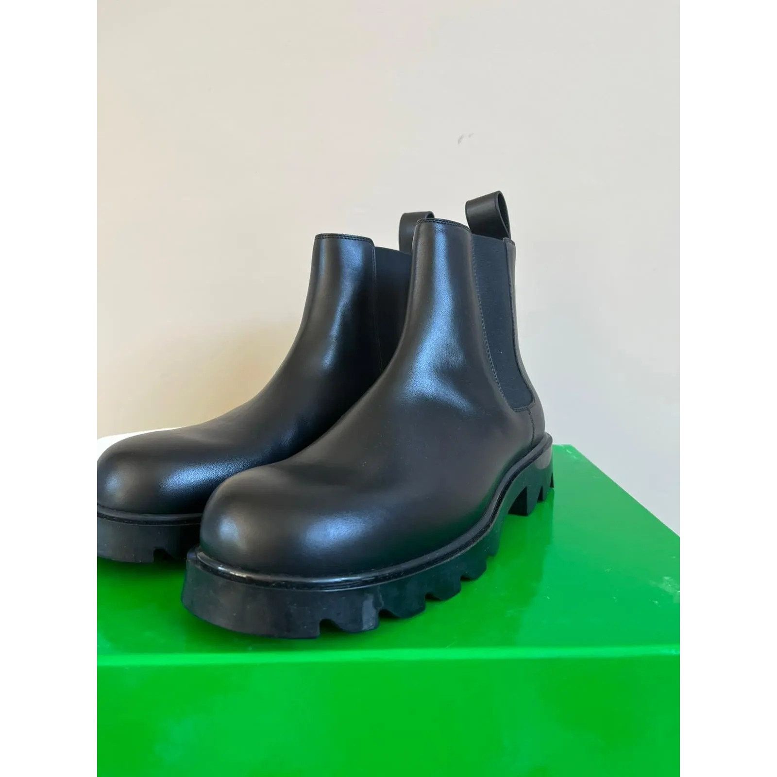 Bottega Veneta o1rshd1 Ankle Boots in Shibuya Calfskin Size US 10.5 / EU 43-44 - 10 Thumbnail