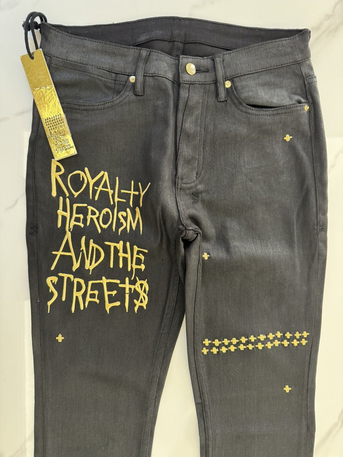 image of Ksubi 23 Van Winkle Jet Black Wax, Men's (Size 32)