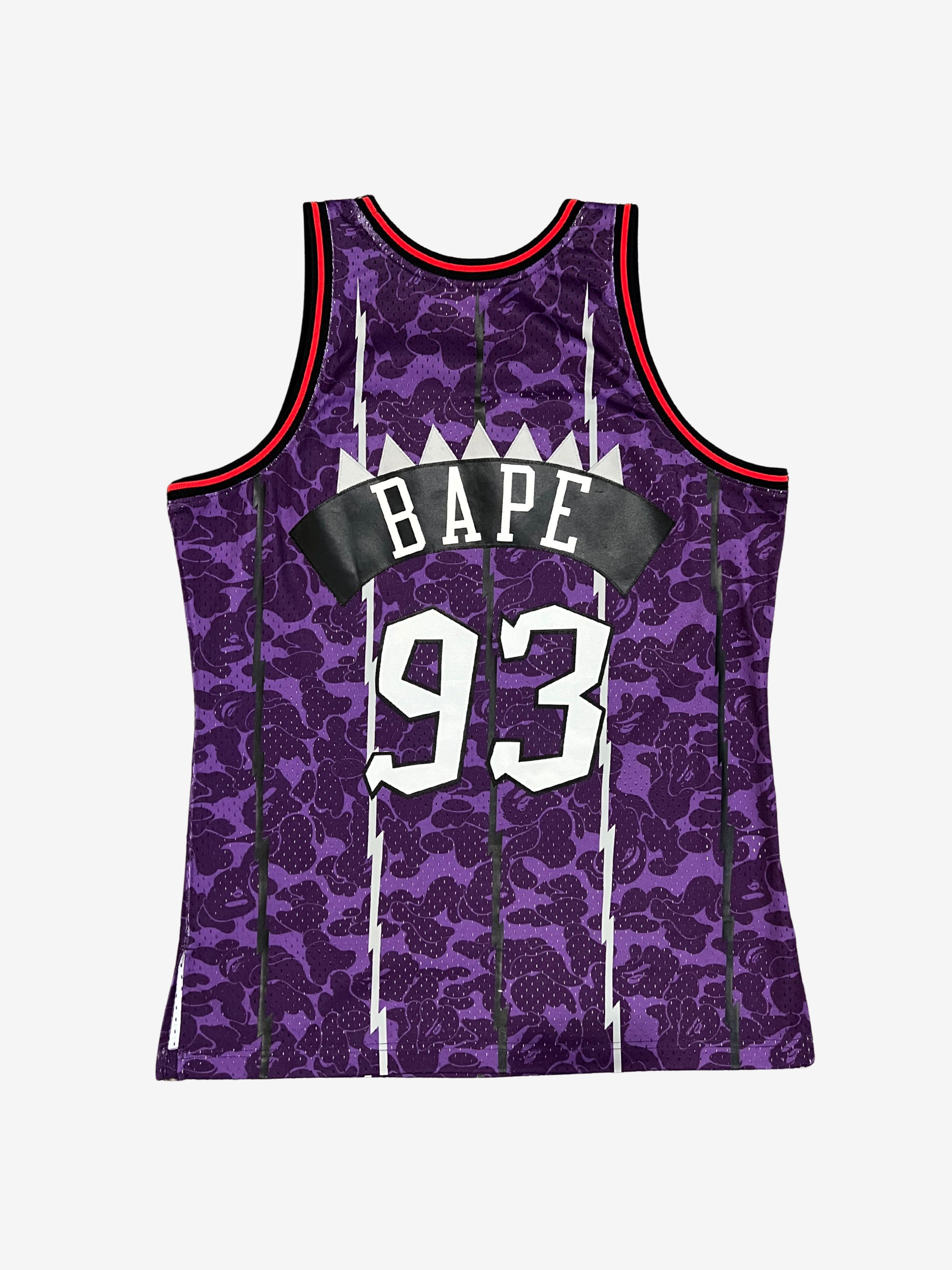 Bape A Bathing Ape x Mitchell & Ness Purple Raptors Jersey Size US L / EU 52-54 / 3 - 2 Thumbnail
