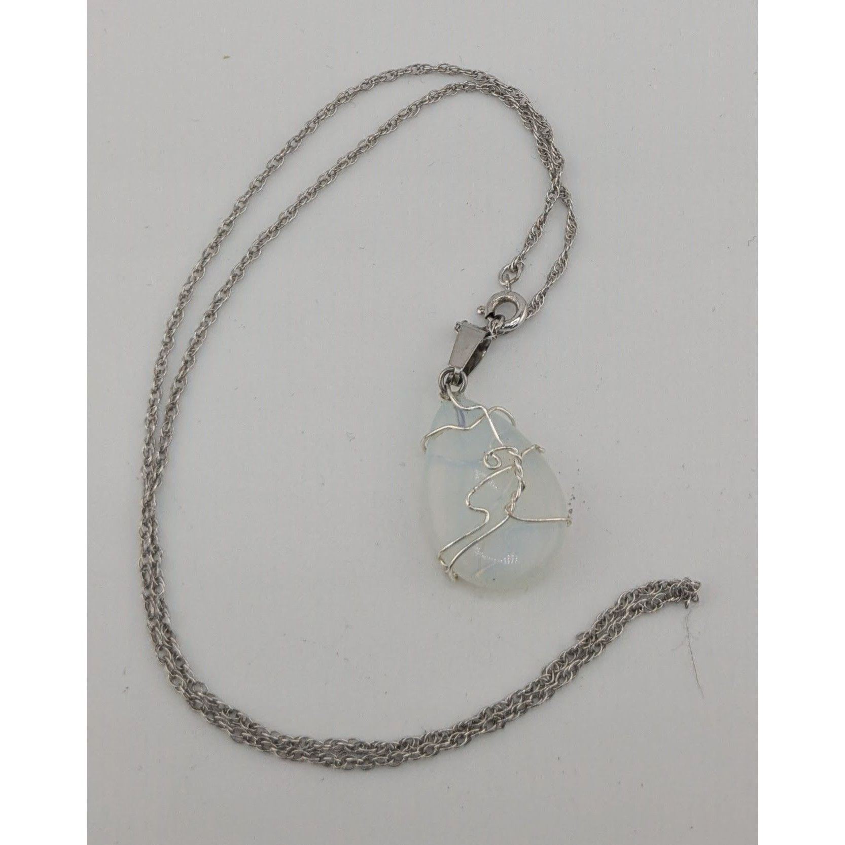 Handmade Handmade Witchy Moonstone Pendant Necklace With Sterling Sil Size ONE SIZE - 6 Thumbnail