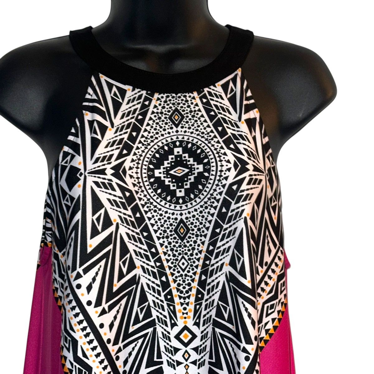 Venus Venus geometric print high neck sleeveless dress Size M / US 6-8 / IT 42-44 - 2 Thumbnail