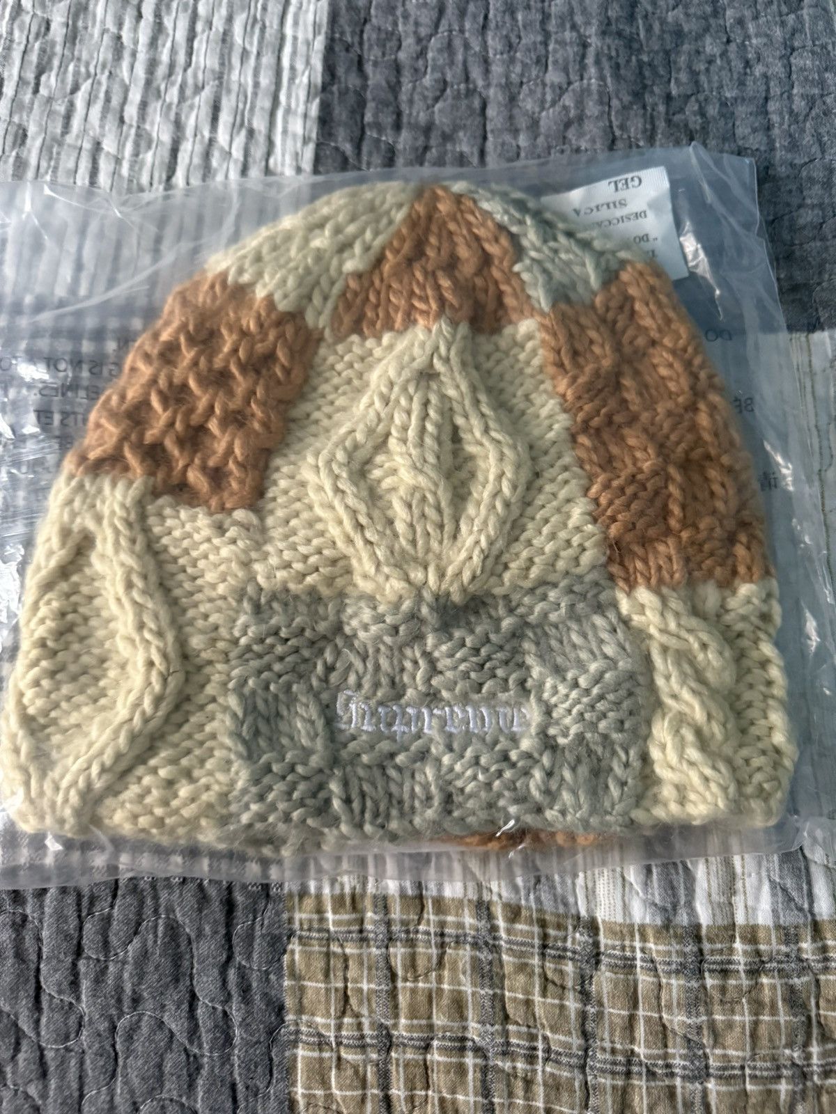 【Light Tan】Overdyed SUPREME Supreme Overdyed Beanie (SS24) - $40