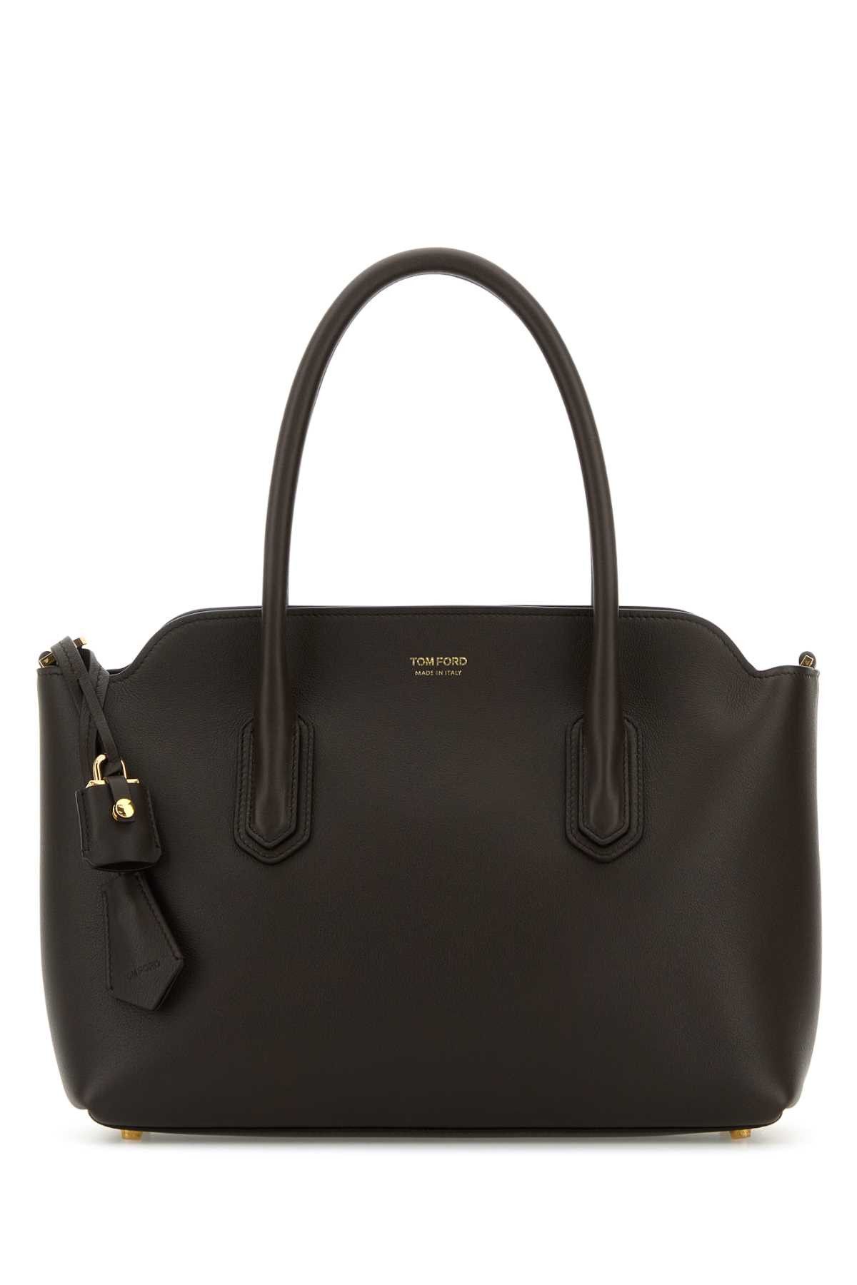 Tom Ford Chocolate Leather Handbag Size ONE SIZE - 1 Thumbnail
