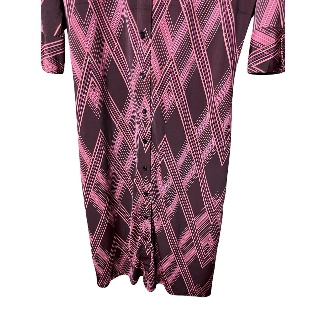 Other Vintage Wanted Clothing Y2K Retro Button Front MIDI Dress Si Size M / US 6-8 / IT 42-44 - 3 Thumbnail