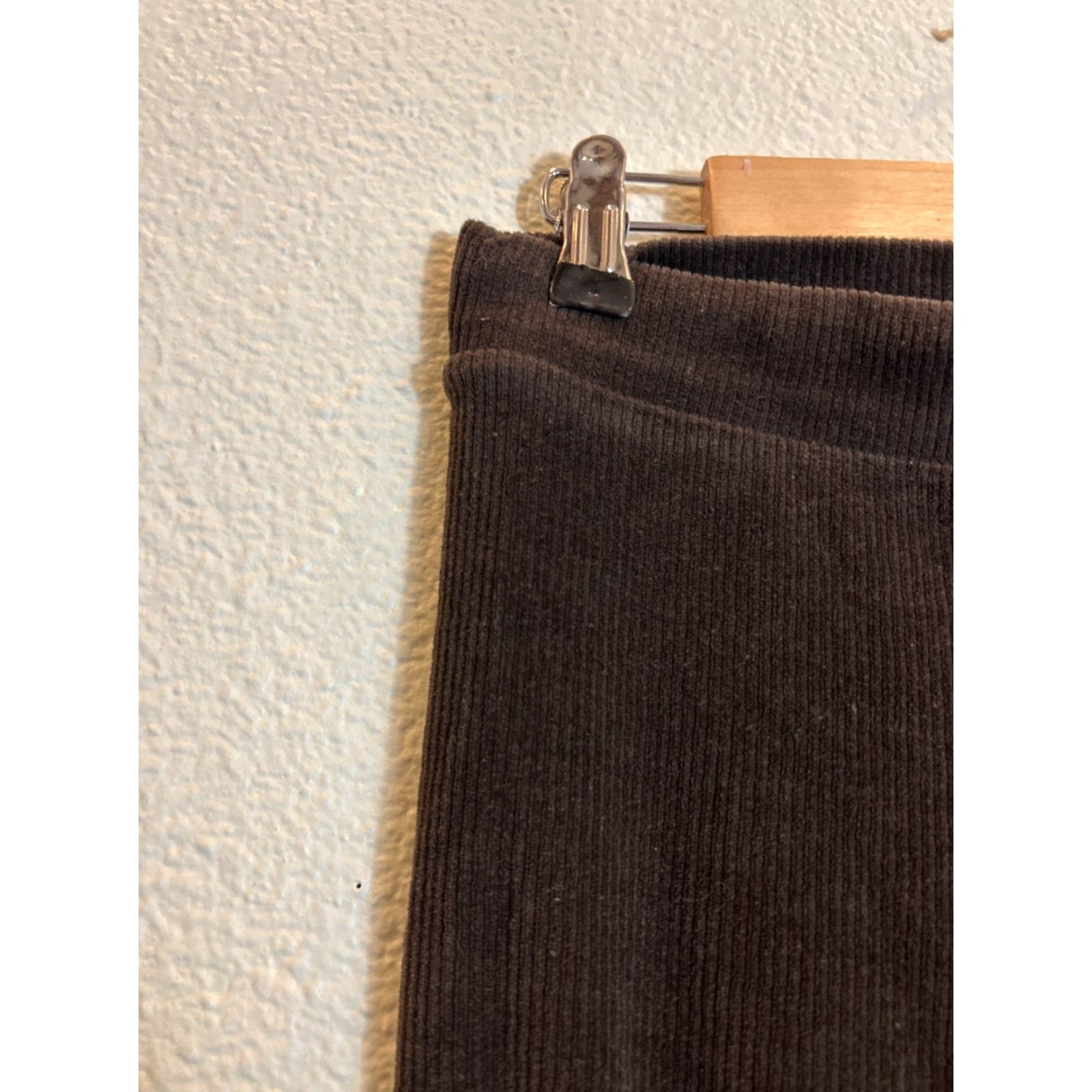 Vince Vince Womens Large Corduroy Brown Pull On Pants Cotton Virgin Wool Chino 28x30 L Brown Womens Pants Size 36" / US 14 / IT 50 - 6 Thumbnail