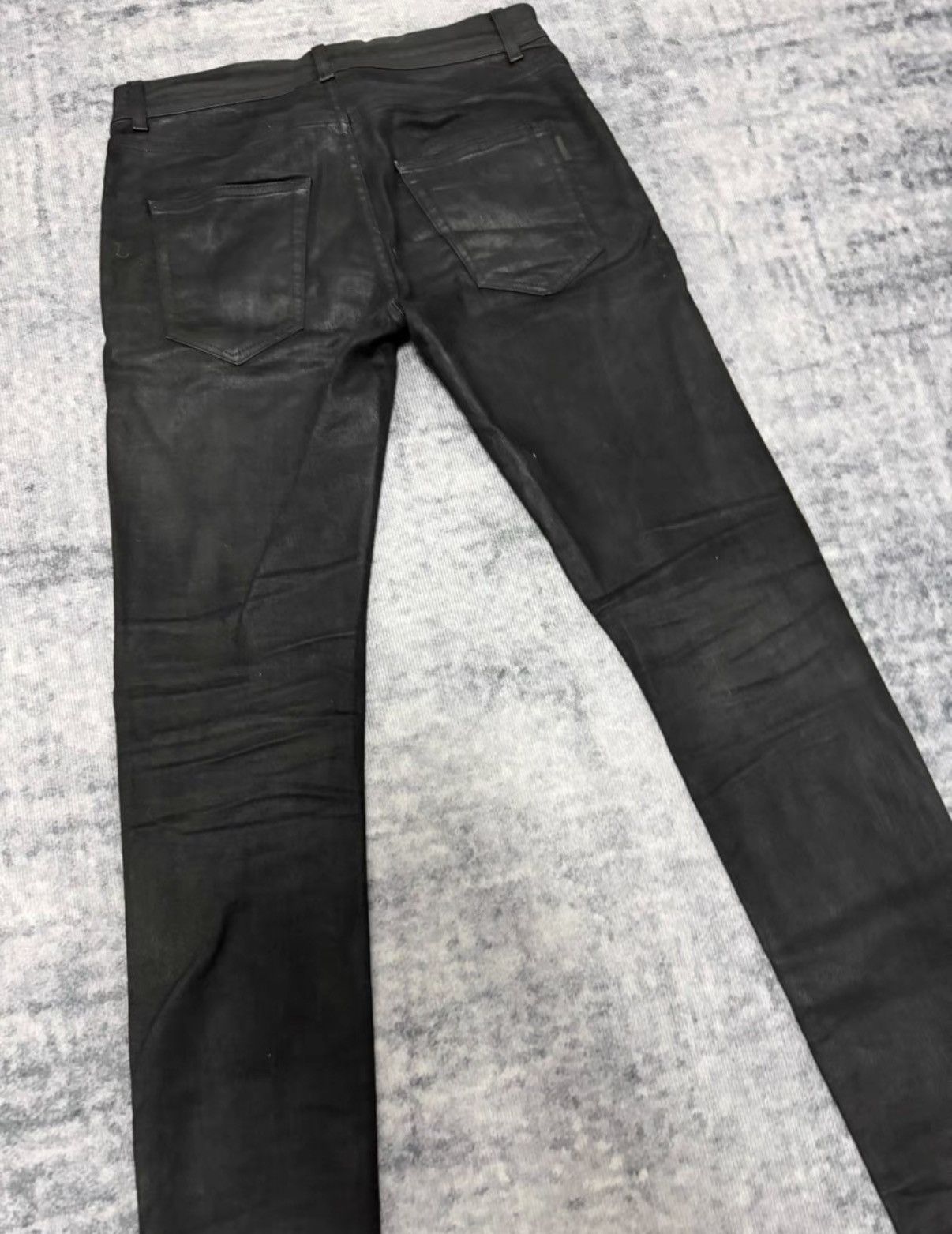 Saint Laurent Paris Saint Laurent (SLP) 18FW Waxed Finish Basic Denim Jeans Size US 30 / EU 46 - 4 Thumbnail