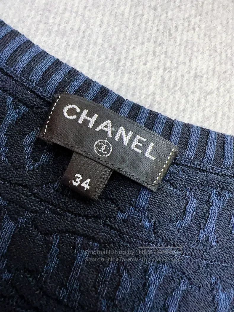 Chanel Chanel Dark blue knitted suspender vest Size XXS / US 00 / IT 34 - 5 Thumbnail