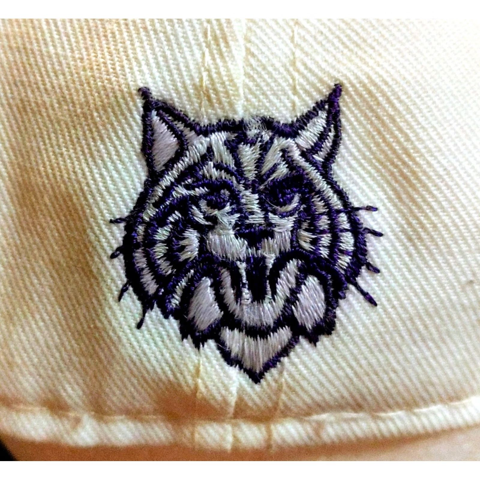 Vintage VINTAGE Kansas State Wildcats Baseball Cap Pro Line Adults 7 3/8 White USA Made Cotton Canvas Adjustable Mens Hats Cap Size ONE SIZE - 6 Thumbnail