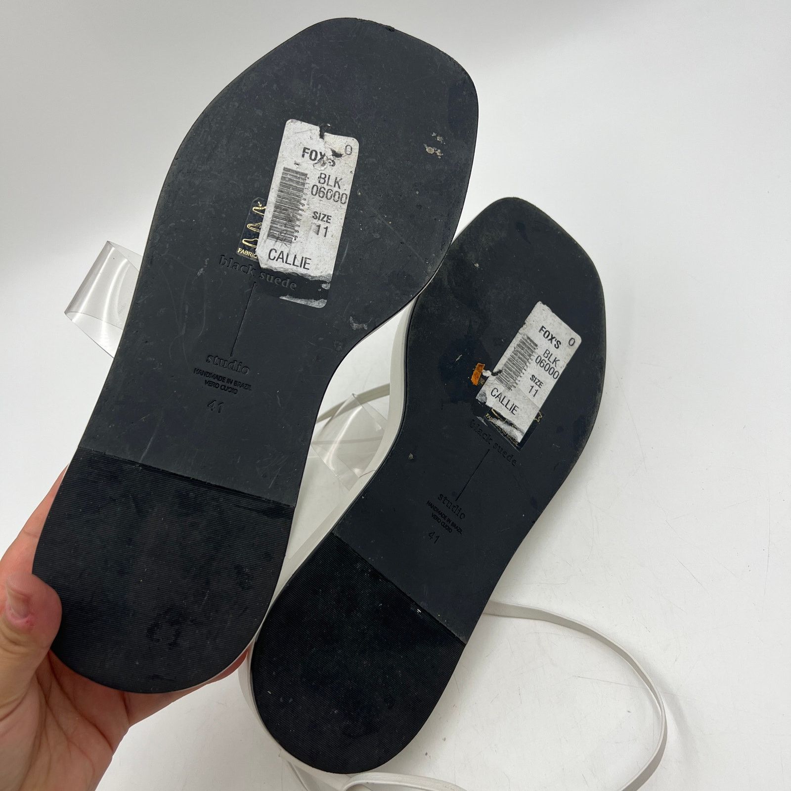 Other Black Suede Studio Callie Leather Platforms White Size US 11 / IT 41 - 8 Thumbnail