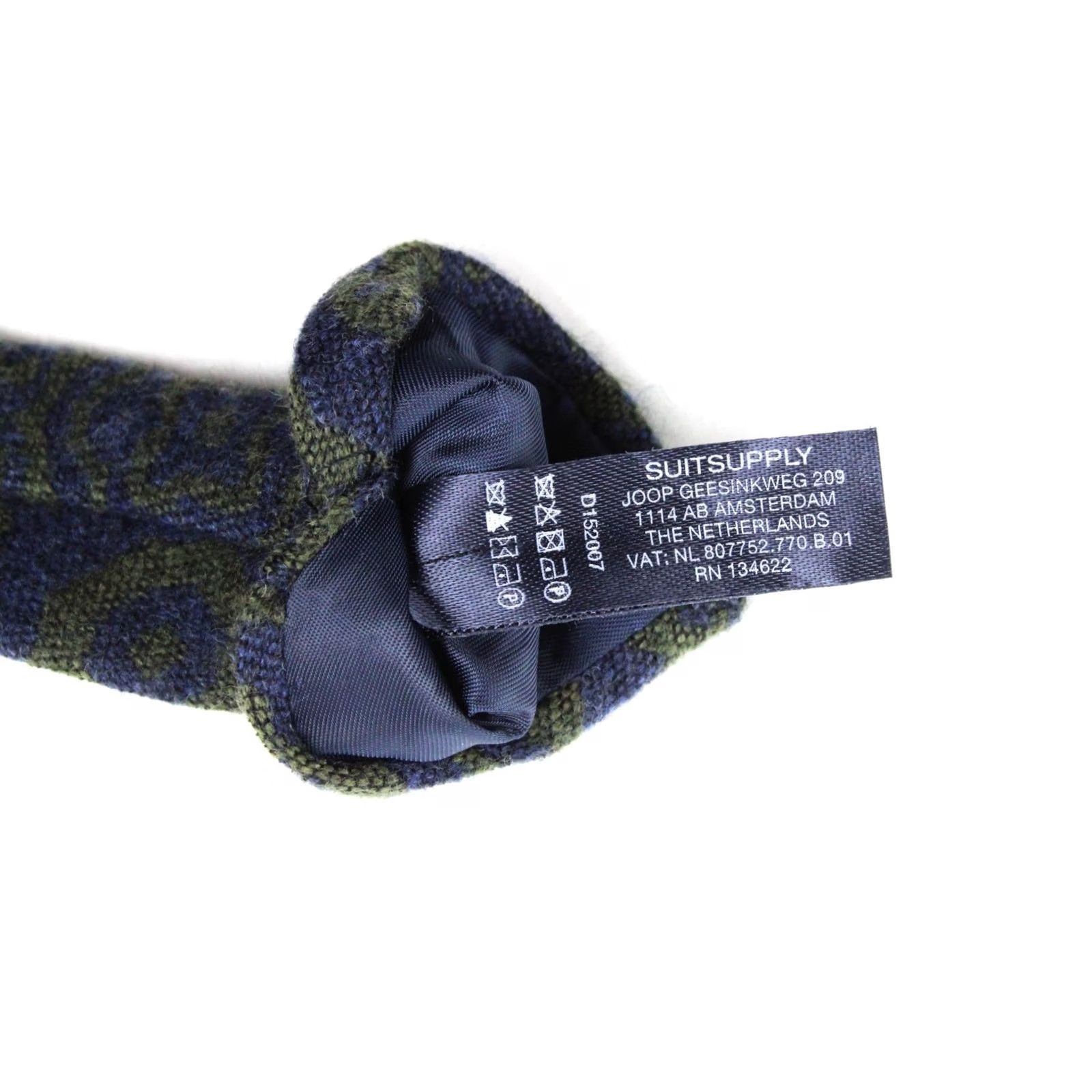 Suitsupply SUITSUPPLY Tie Men's Wool Silk Floral Pattern Tied Pointed Long Blue 153 X 8 CM Size ONE SIZE - 5 Thumbnail