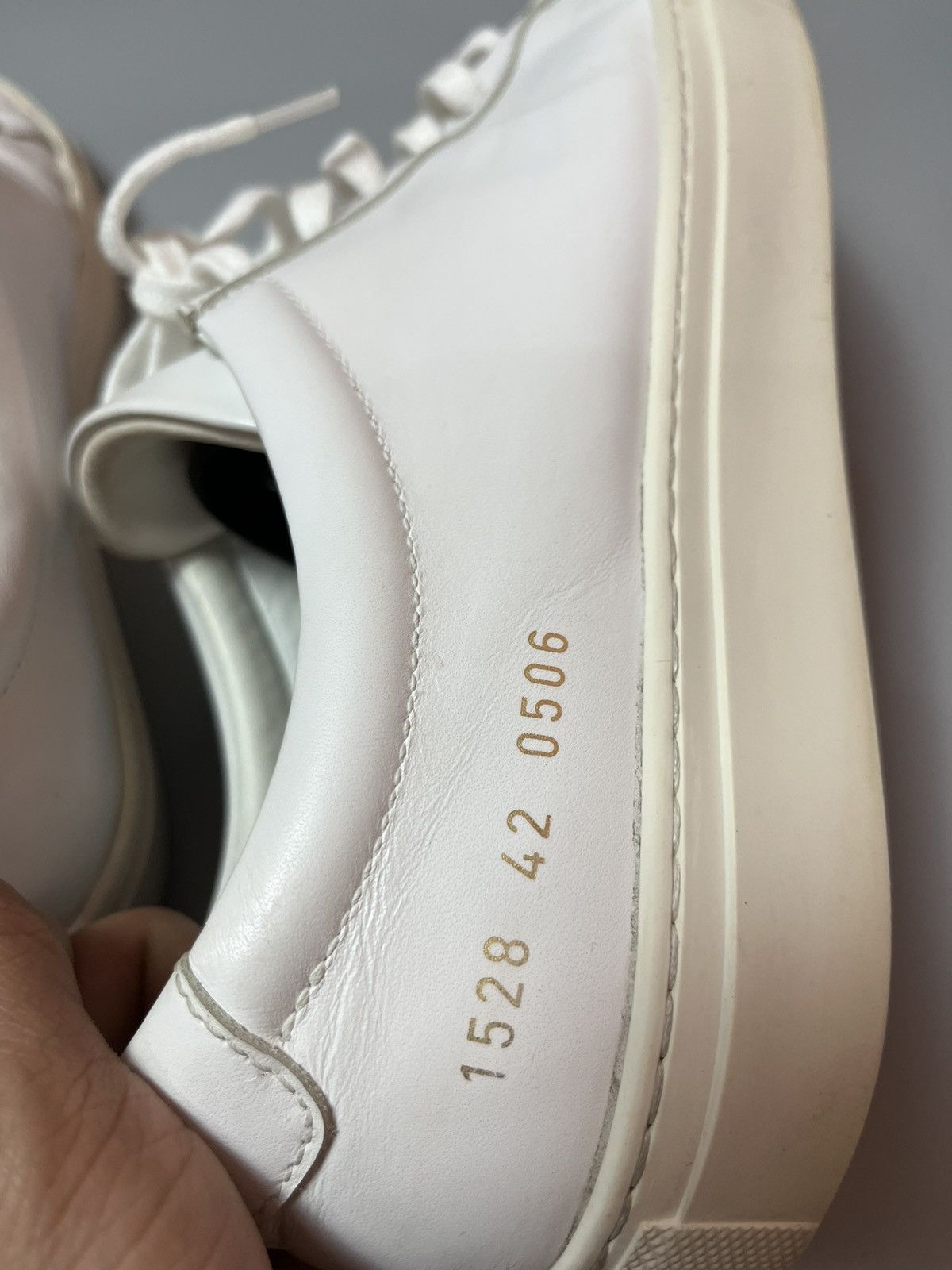 Common Projects Common Projects achilles low white leather sneakers Size US 9 / EU 42 - 7 Thumbnail