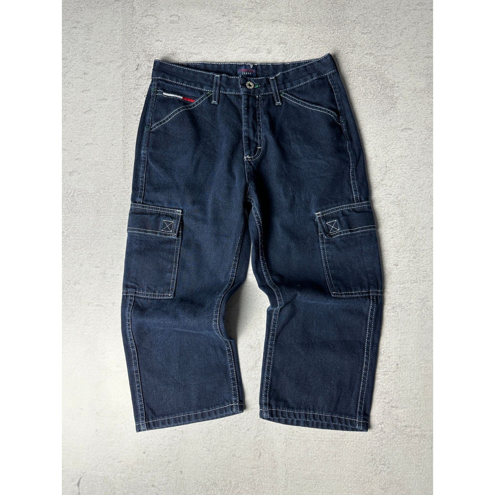Tommy Hilfiger Vintage Tommy Hilfiger Cargo Denim Capris - Women's 30 Size 30" / US 8 / IT 44 - 1 Thumbnail
