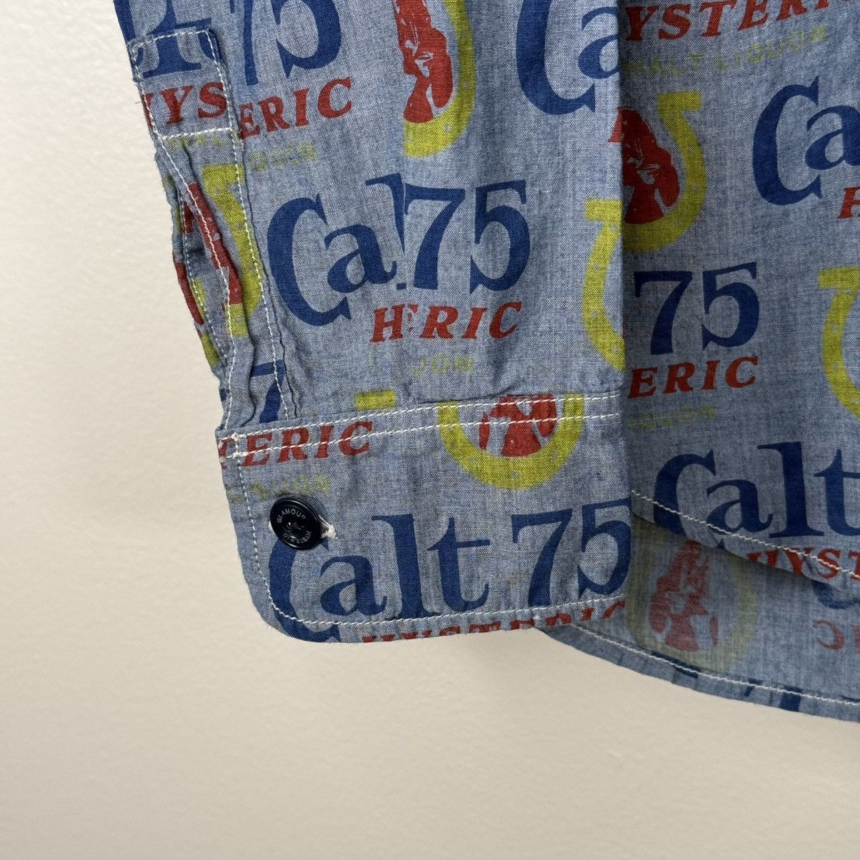 Hysteric Glamour × Vintage Vintage 90’s Hysteric Glamour CalT 75 All Over Print Shirt Size US M / EU 48-50 / 2 - 5 Thumbnail