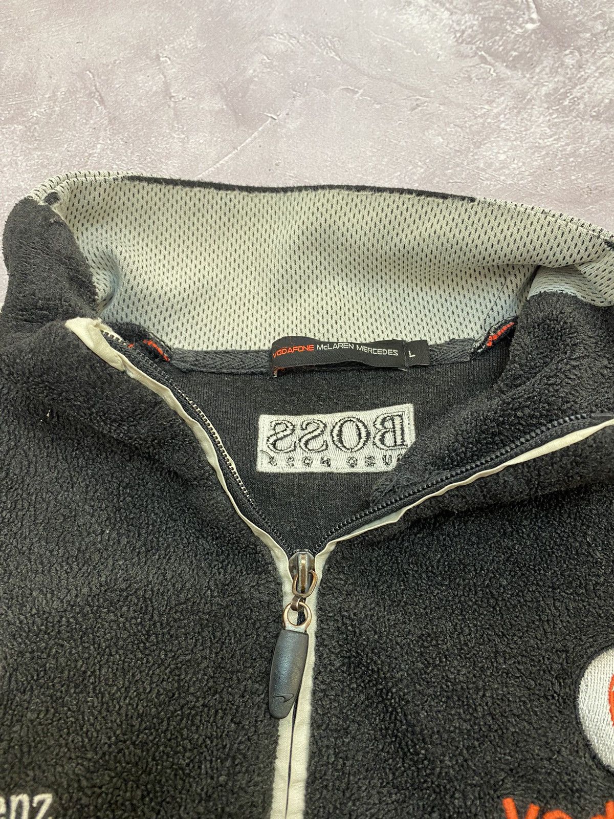 Mercedes-Benz Vintage Vodafone Mercedes McLaren 1/4 Zip Fleece Size US L / EU 52-54 / 3 - 10 Thumbnail