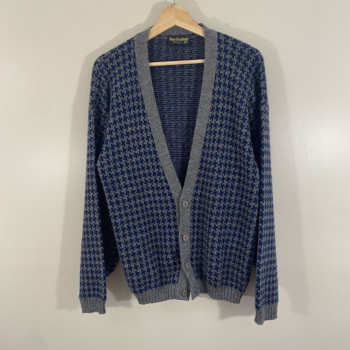Vintage Vintage 60s Wool Knit Cardigan Sweater USA Made Grunge Size US M / EU 48-50 / 2 - 1 Thumbnail