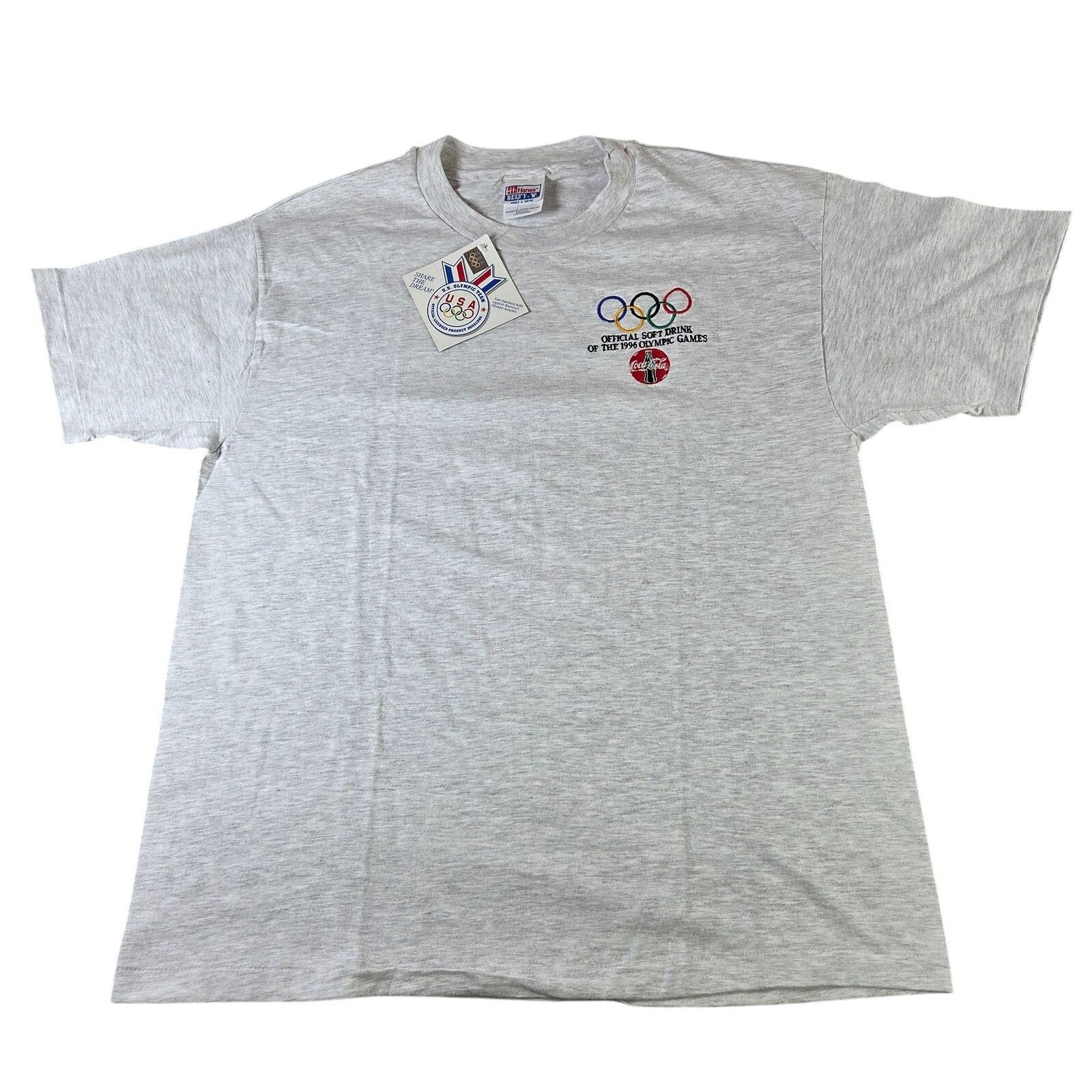 Hanes Coca Cola 1996 Olympic Games Tee USA Hanes L Size US L / EU 52-54 / 3 - 1 Thumbnail