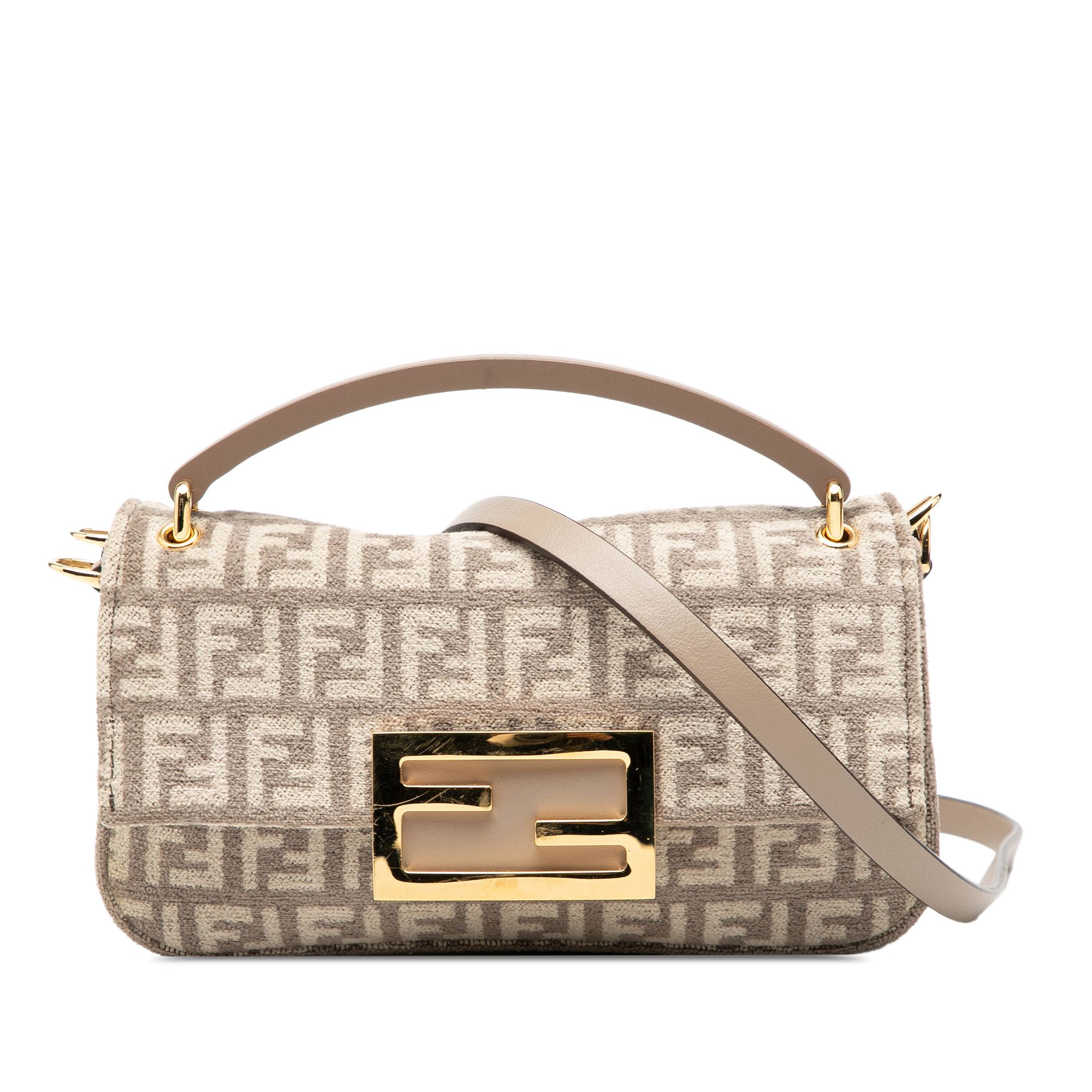 Fendi Fendi Zucchino Velvet Baguette Phone Pouch Satchel Size ONE SIZE - 1 Thumbnail