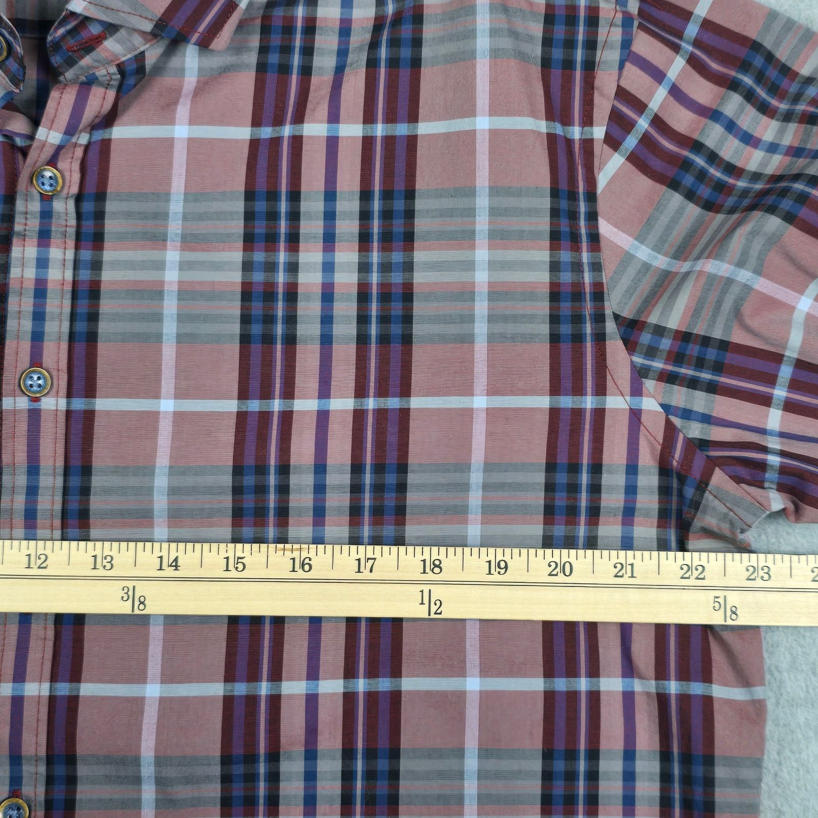 BRAX BRAX Large 41-42 Plaid Modern-Fit Shirt Size US L / EU 52-54 / 3 - 14 Thumbnail