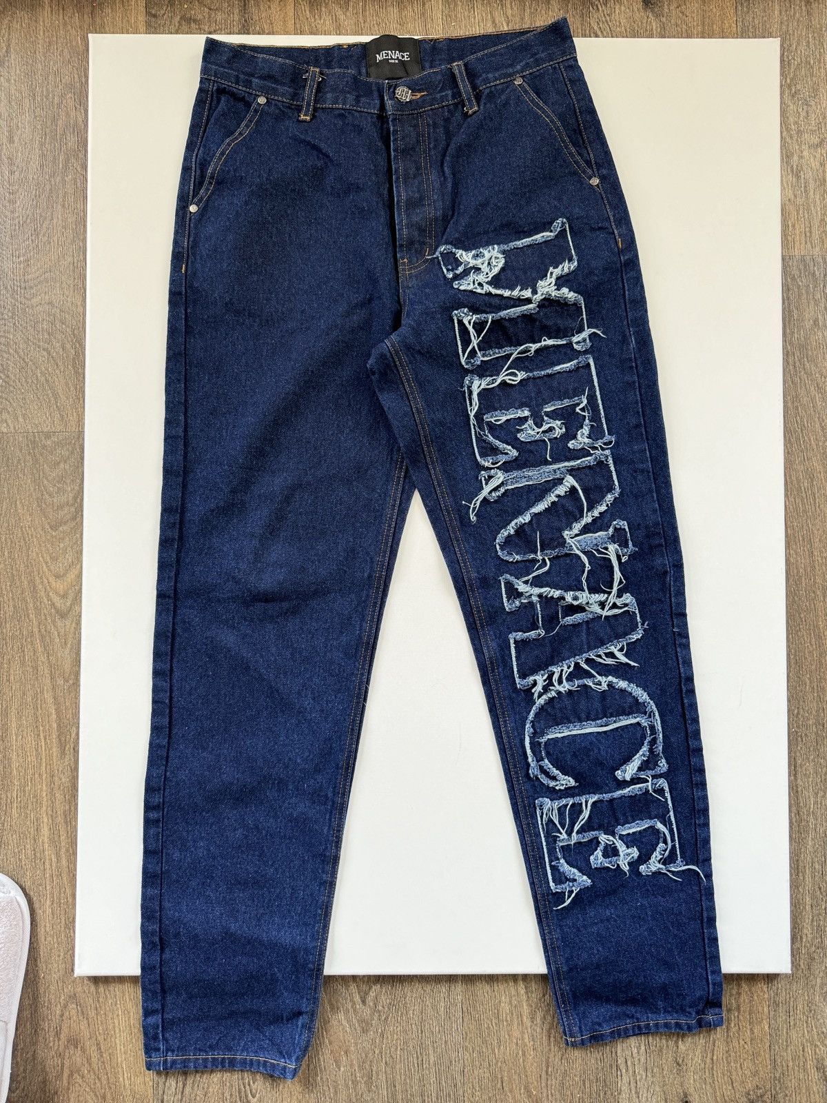 Menace Menace distressed Stencil Jean Size US 32 / EU 48 - 4 Thumbnail