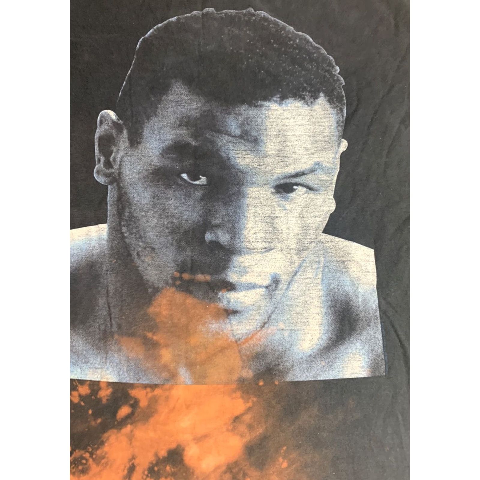 Vintage American Classics Mike Tyson Acid Wash Boxing T Shirt Mens XL Black Size US XL / EU 56 / 4 - 2 Thumbnail