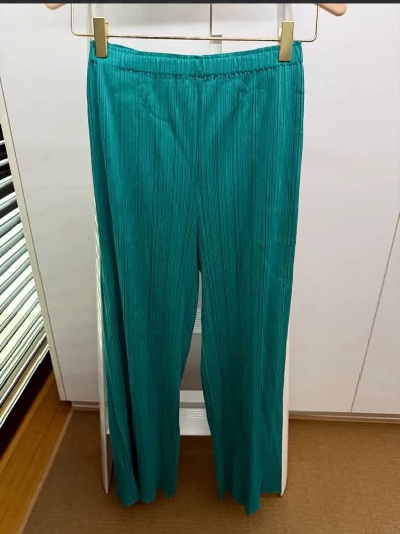 Issey Miyake Issey Miyake size:4 Green pleated vest top Size S / US 4 / IT 40 - 6 Thumbnail