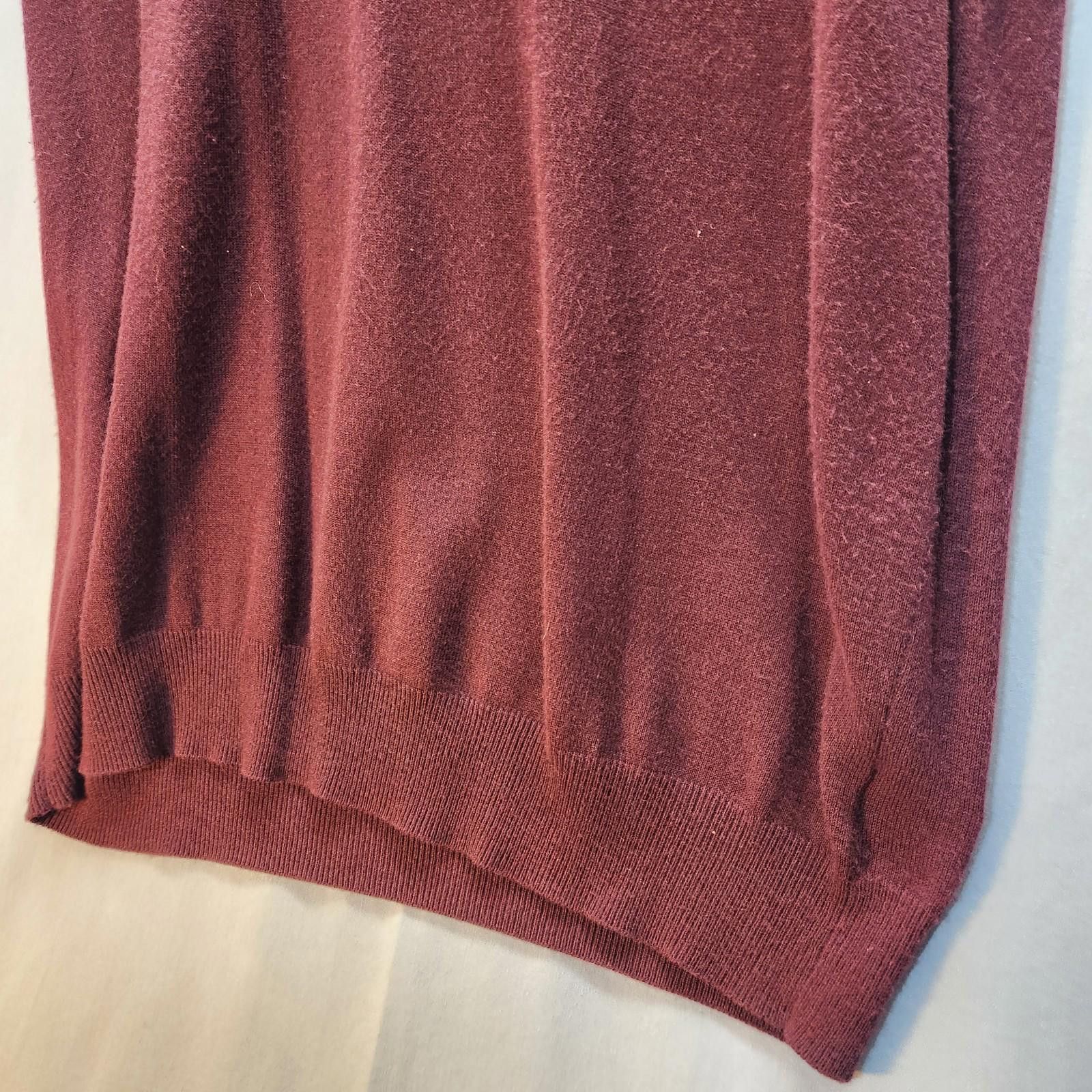 Croft & Barrow Croft And Barrow Sweater Vest Burgundy Mens Size Large Size US L / EU 52-54 / 3 - 3 Thumbnail