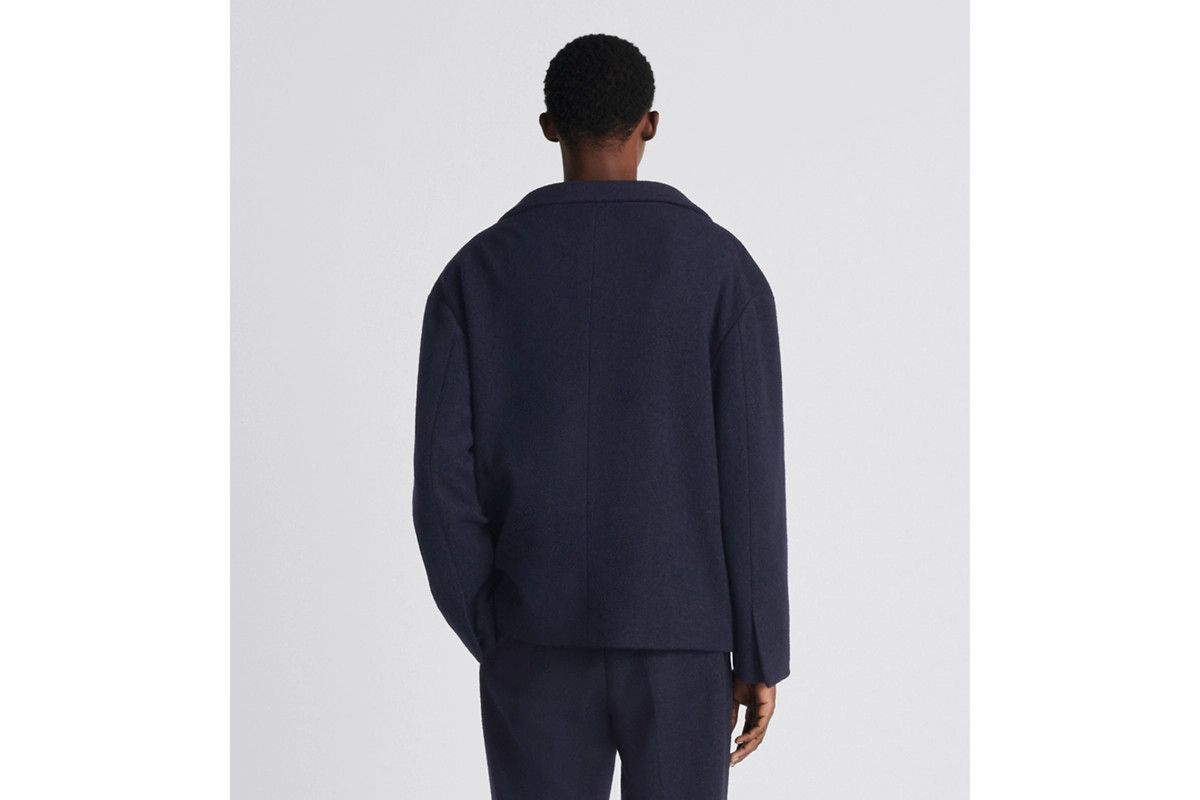 o1w1db11024 Off The Shoulder Jacket in Navy Blue