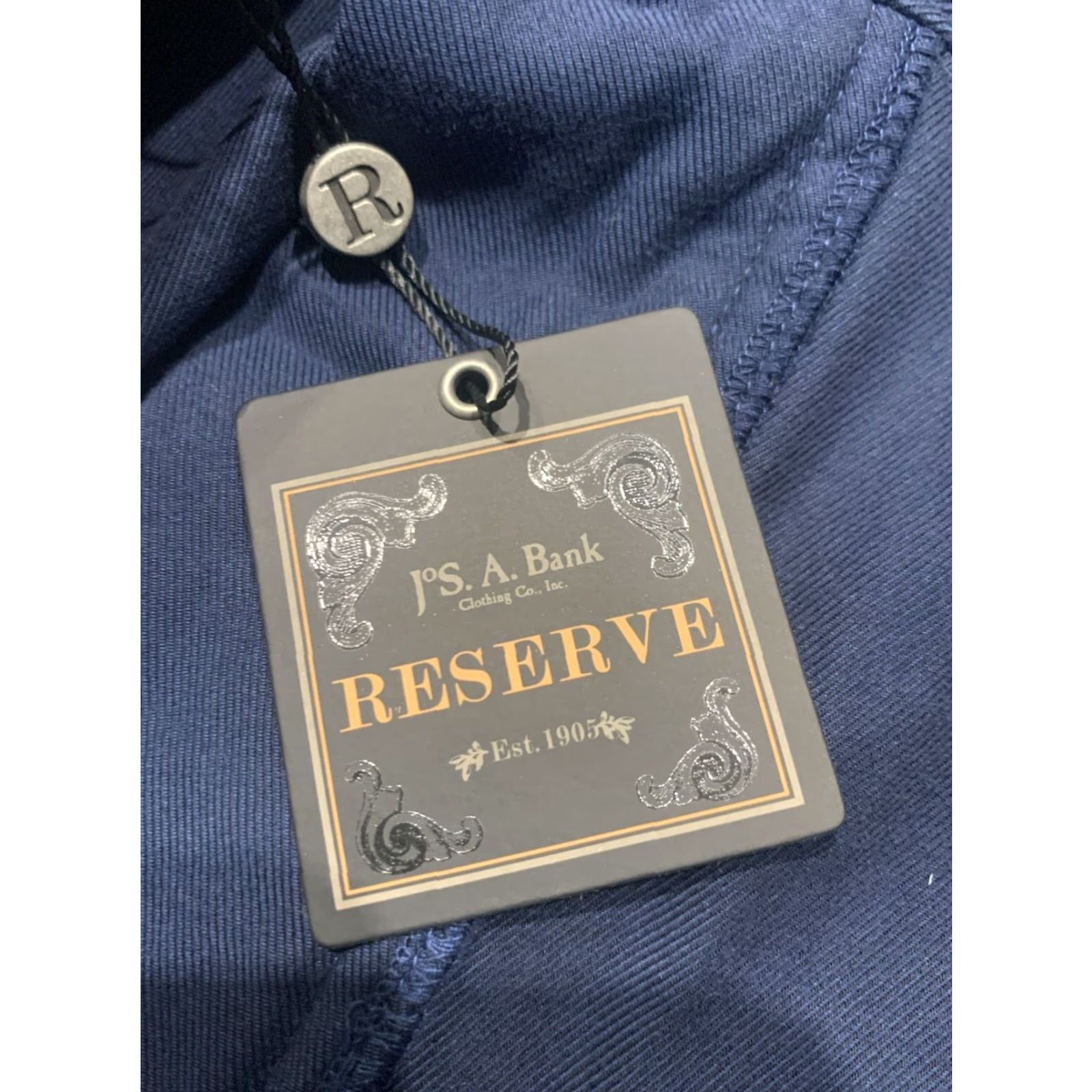 Jos. A. Bank JOS. A. BANK Reserve Chino Shorts Size 40 Flat Front Blue Mens Size US 40 / EU 56 - 4 Thumbnail