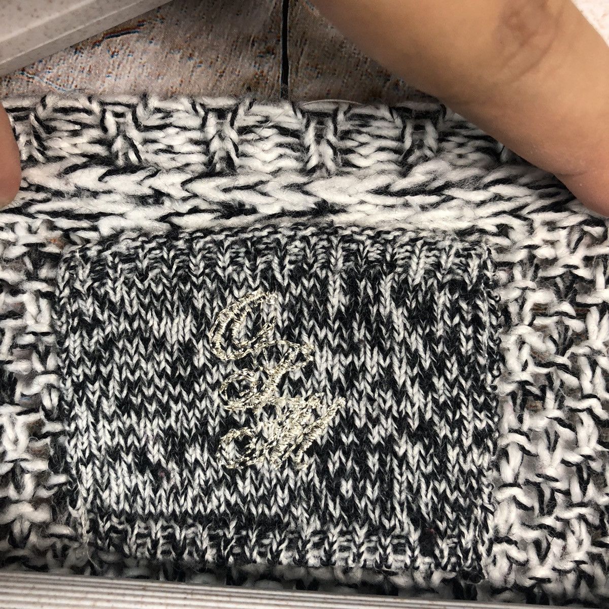 Homespun Knitwear × Japanese Brand Japanese Brand Grey Knitwear #A904 Size L / US 10 / IT 46 - 10 Thumbnail