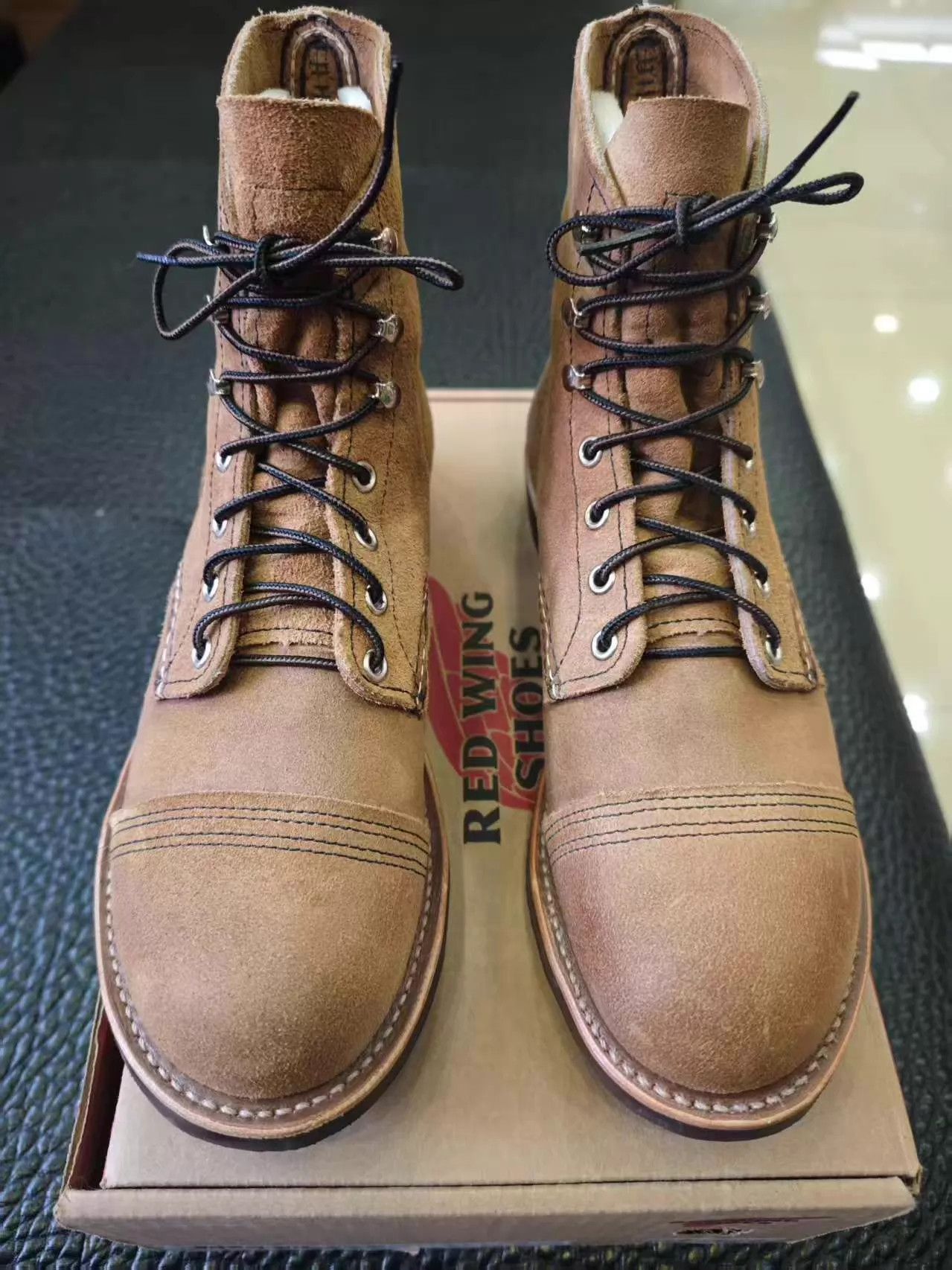 Red Wing Red Wing 8083 6-inch Tan Suede Leather Work Boot 8.5D Size US 8.5 / EU 41-42 - 1 Thumbnail