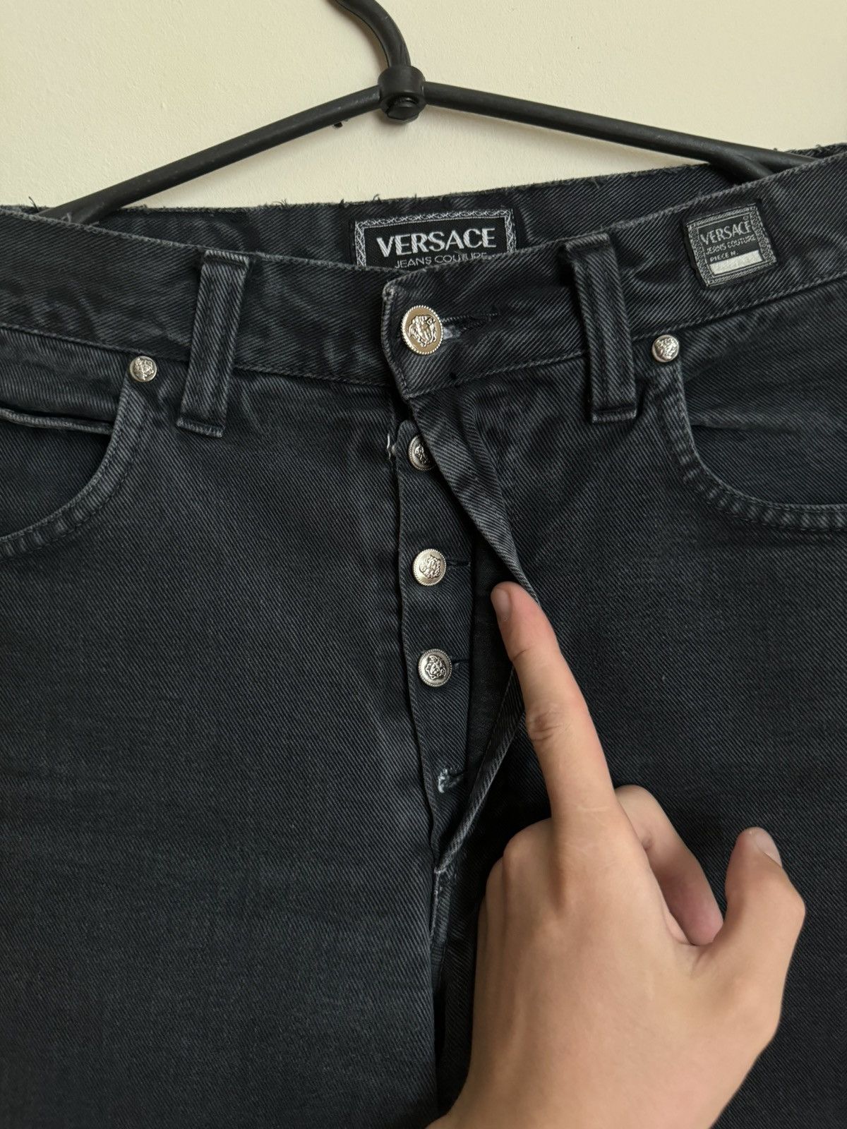 Versace × Vintage Versace Jeans Couture Vintage Faded Denim Size US 32 / EU 48 - 9 Thumbnail
