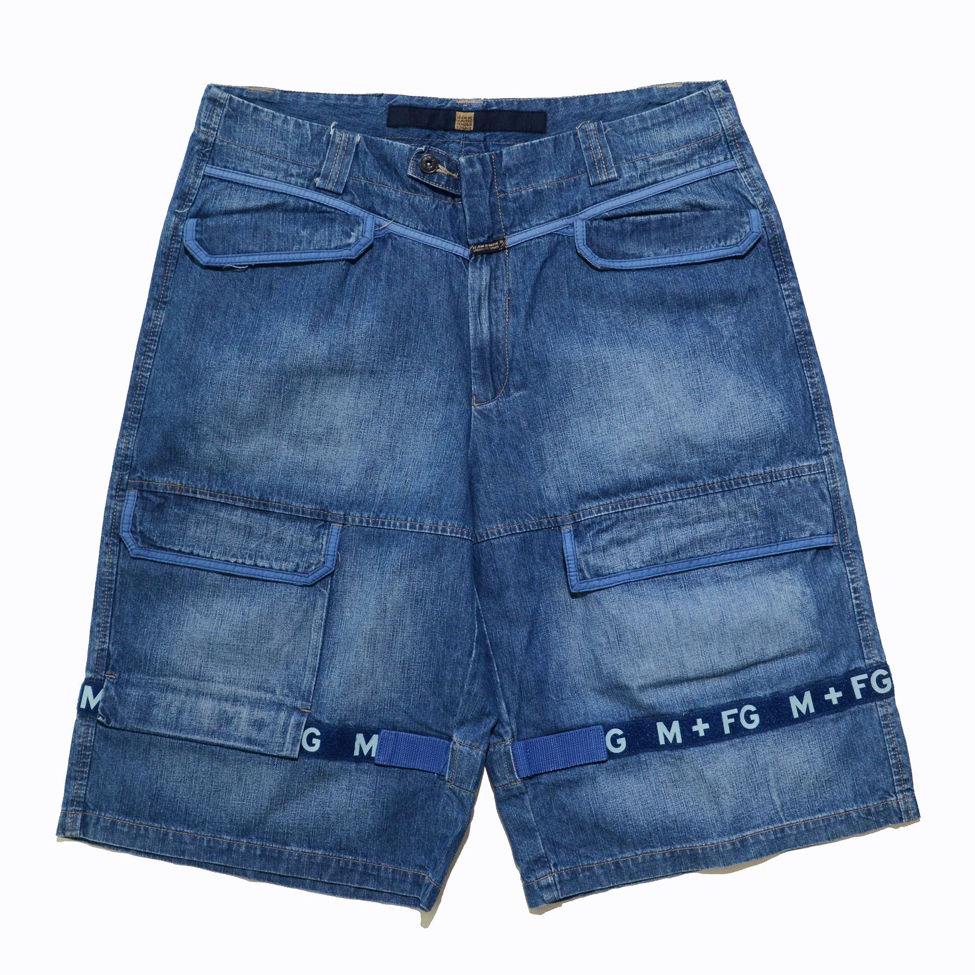 Marithe + Francois Girbaud M+FG W38 Cargo Jorts Hiphop 2006 Y2K Craft Size US 38 / EU 54 - 1 Thumbnail