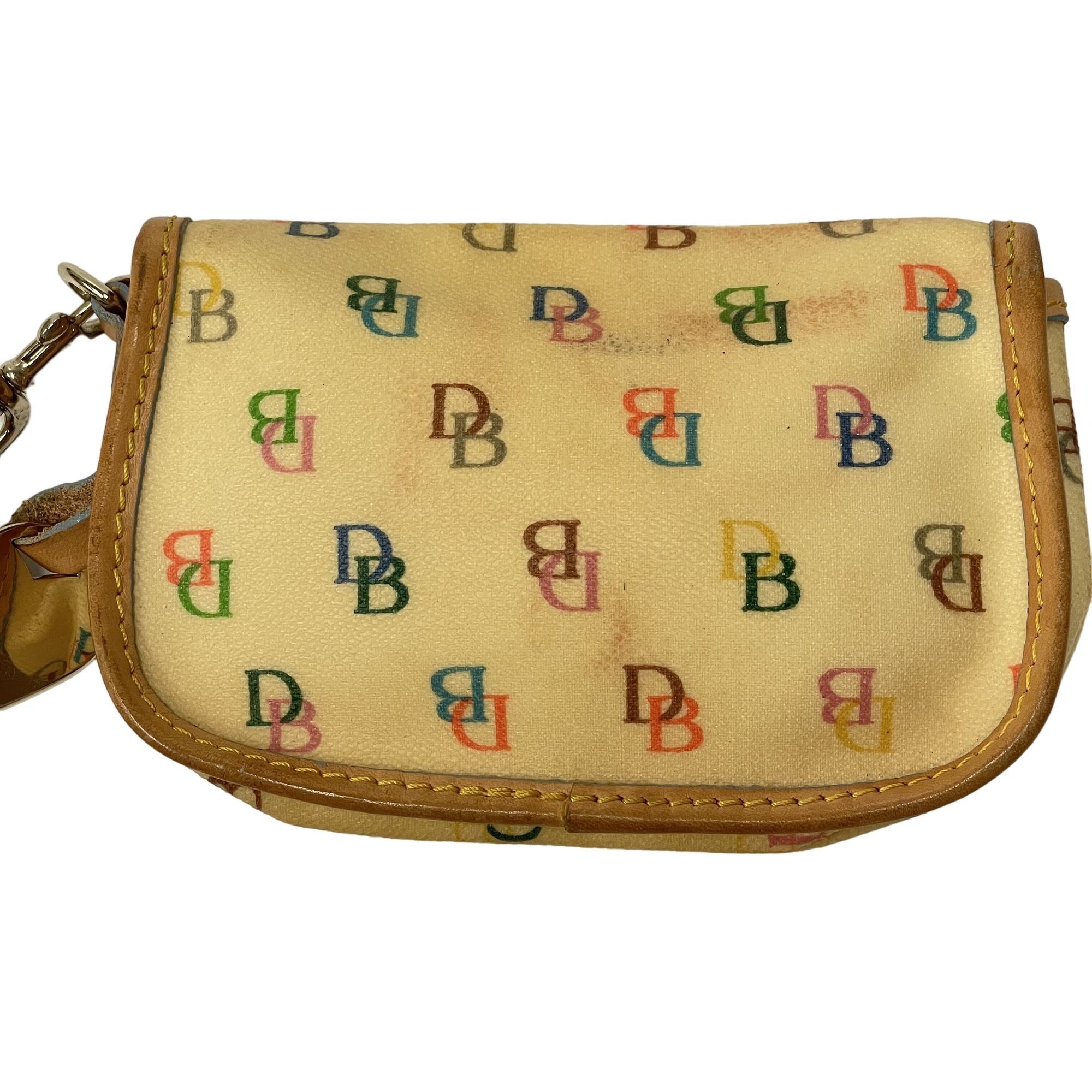 Dooney & Bourke Vtg Dooney & Bourke Rainbow Signature LOGO Wristlet Size ONE SIZE - 2 Thumbnail